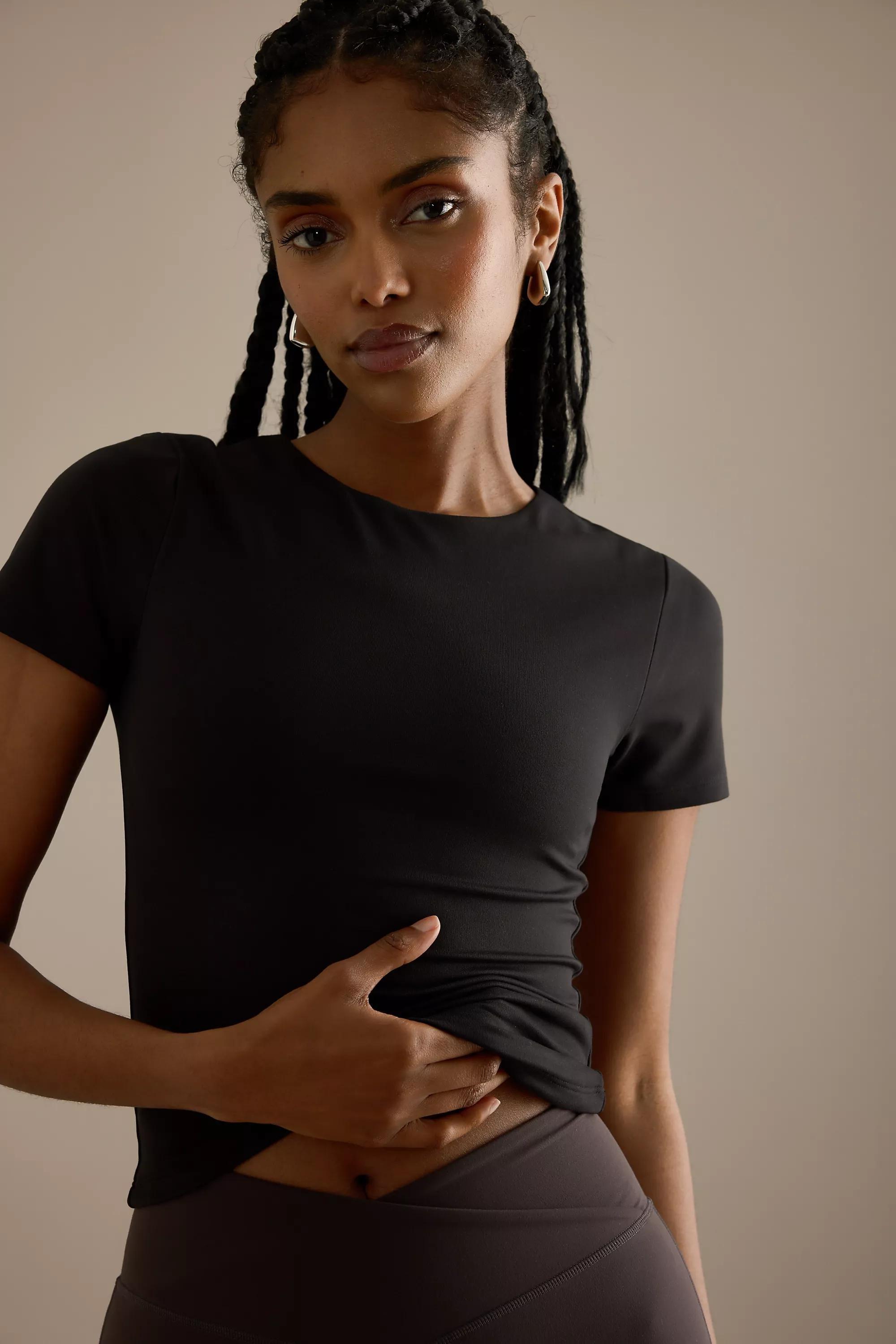 BLACK TALA 365 Second Skin Short-Sleeve Top, A501_0001, large image number 3