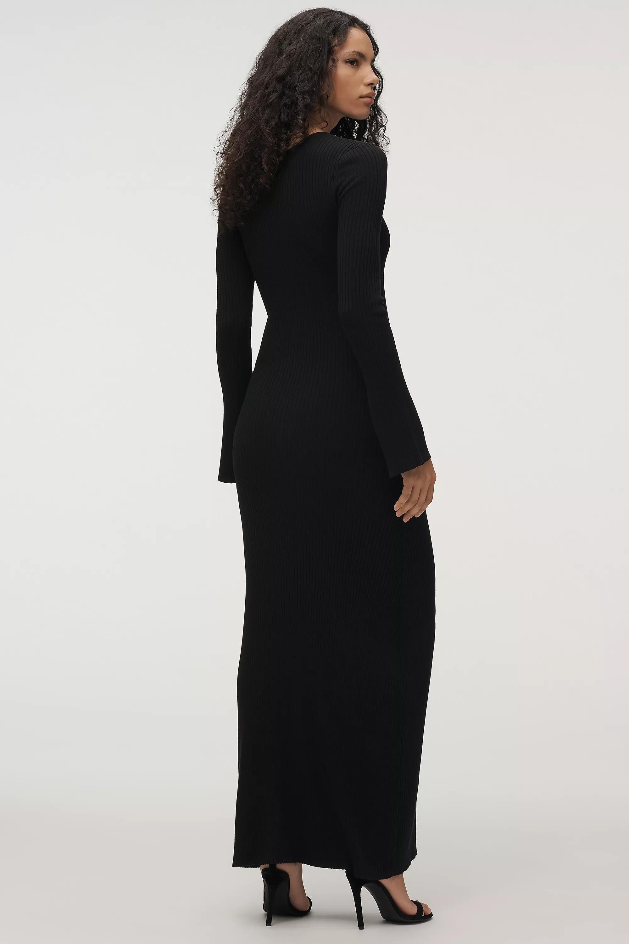 Bardot Nautico Knit Maxi Dress, Black, A501_0001, large image number 9