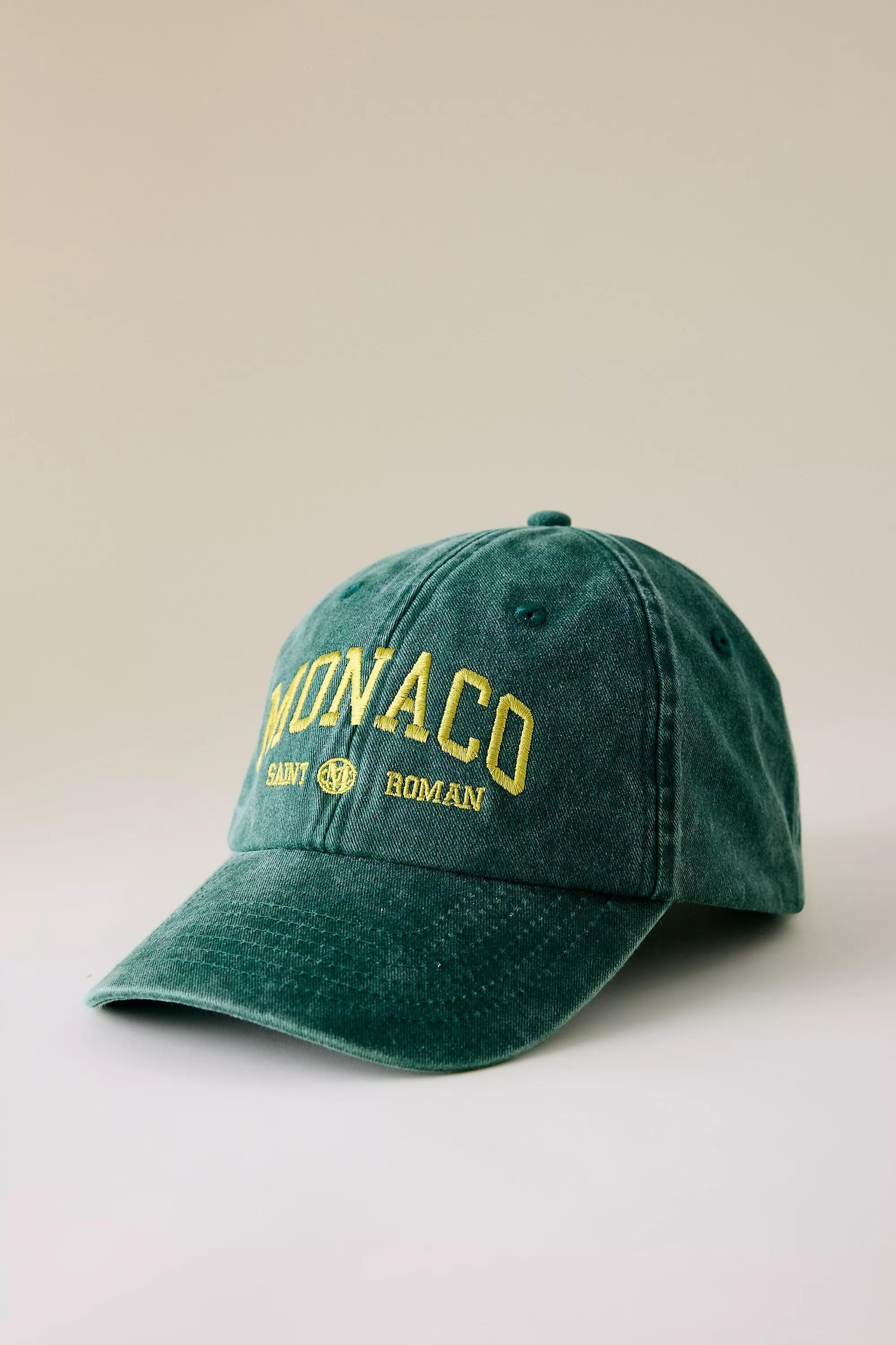 By Anthropologie Printed Embroidered Baseball Cap, Green, A501_0030, large image number 0