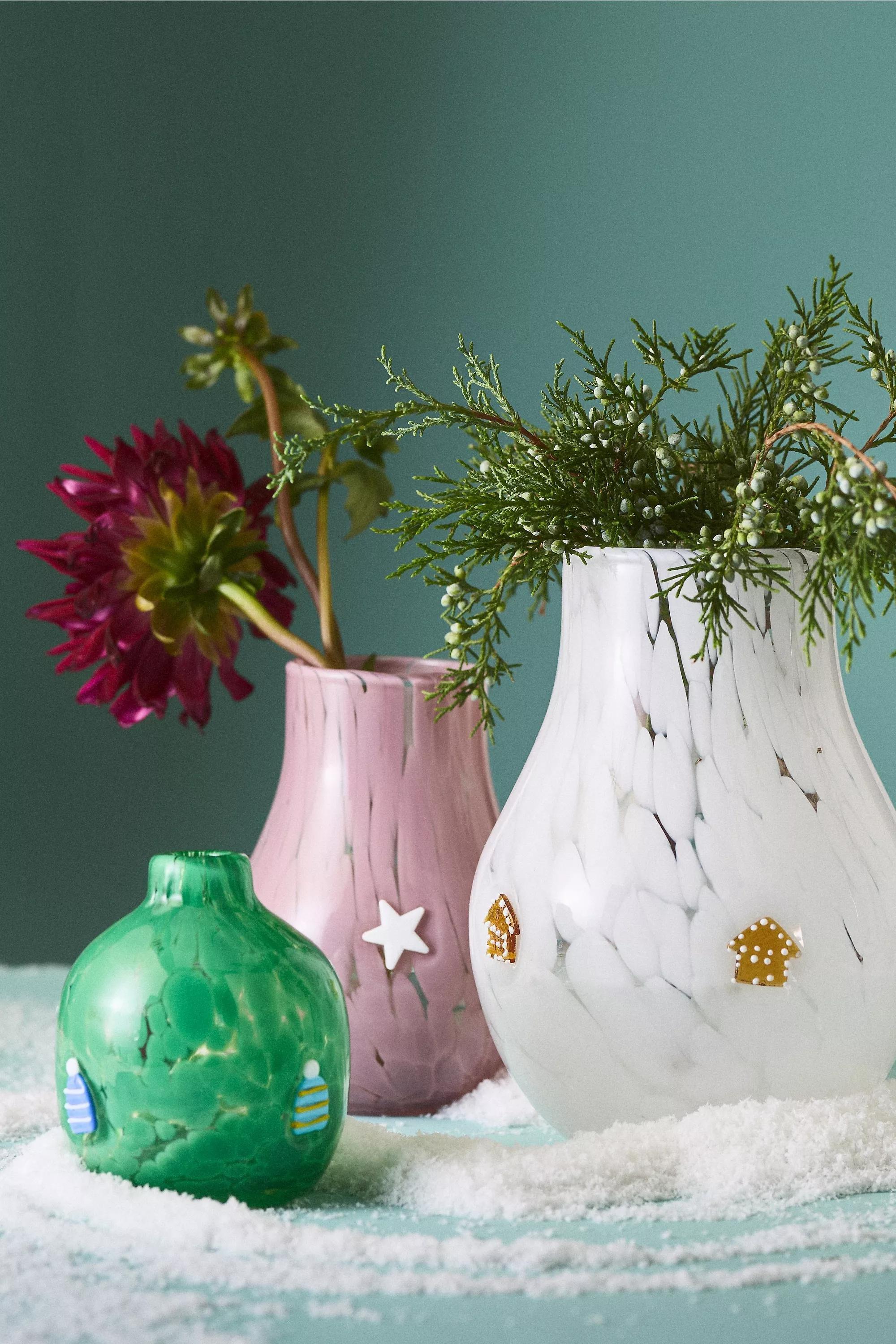 Nesting With Grace Icon Confetti Glass Vase, Pink, A501_0066, large image number 1