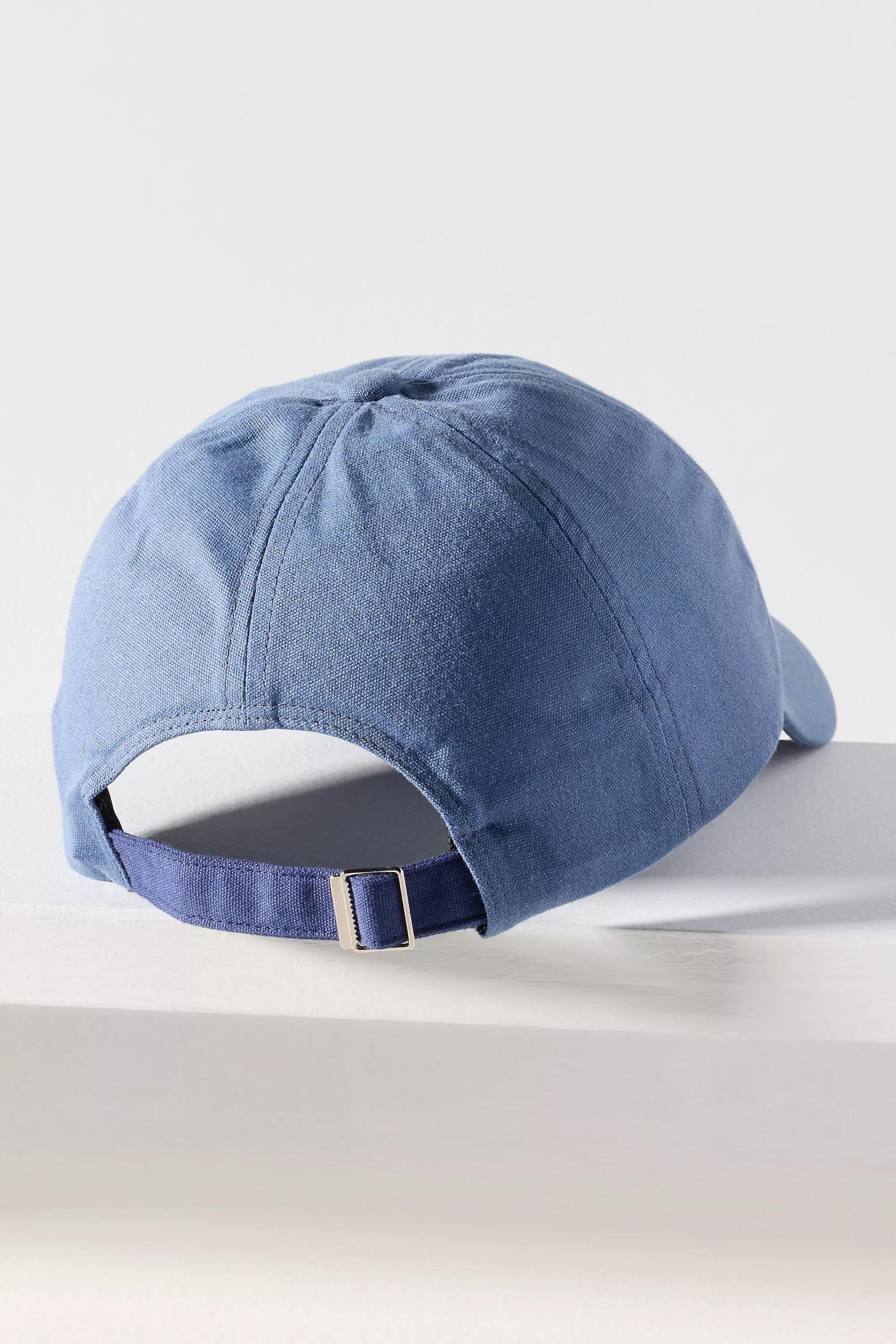 BLUE Needlepoint Icon Waxed Canvas Baseball Cap, A501_0040, large image number 1