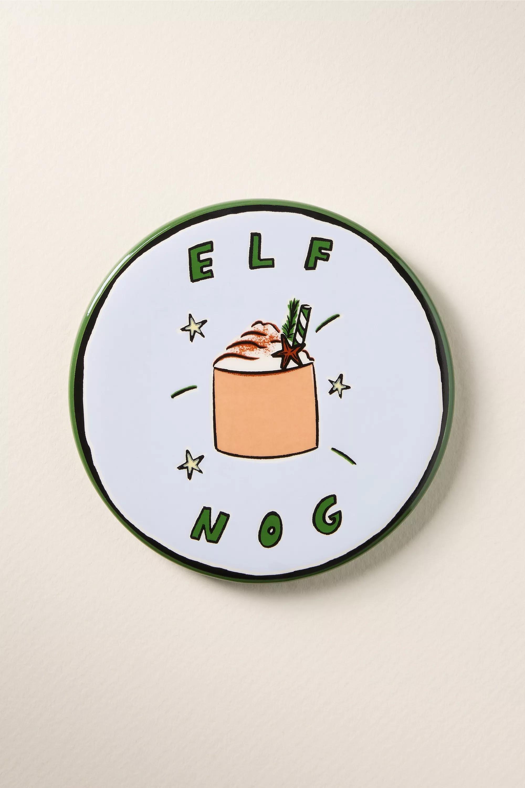 Nephthys Illustrated Nog Coaster, Blue, A501_0045, large image number 2