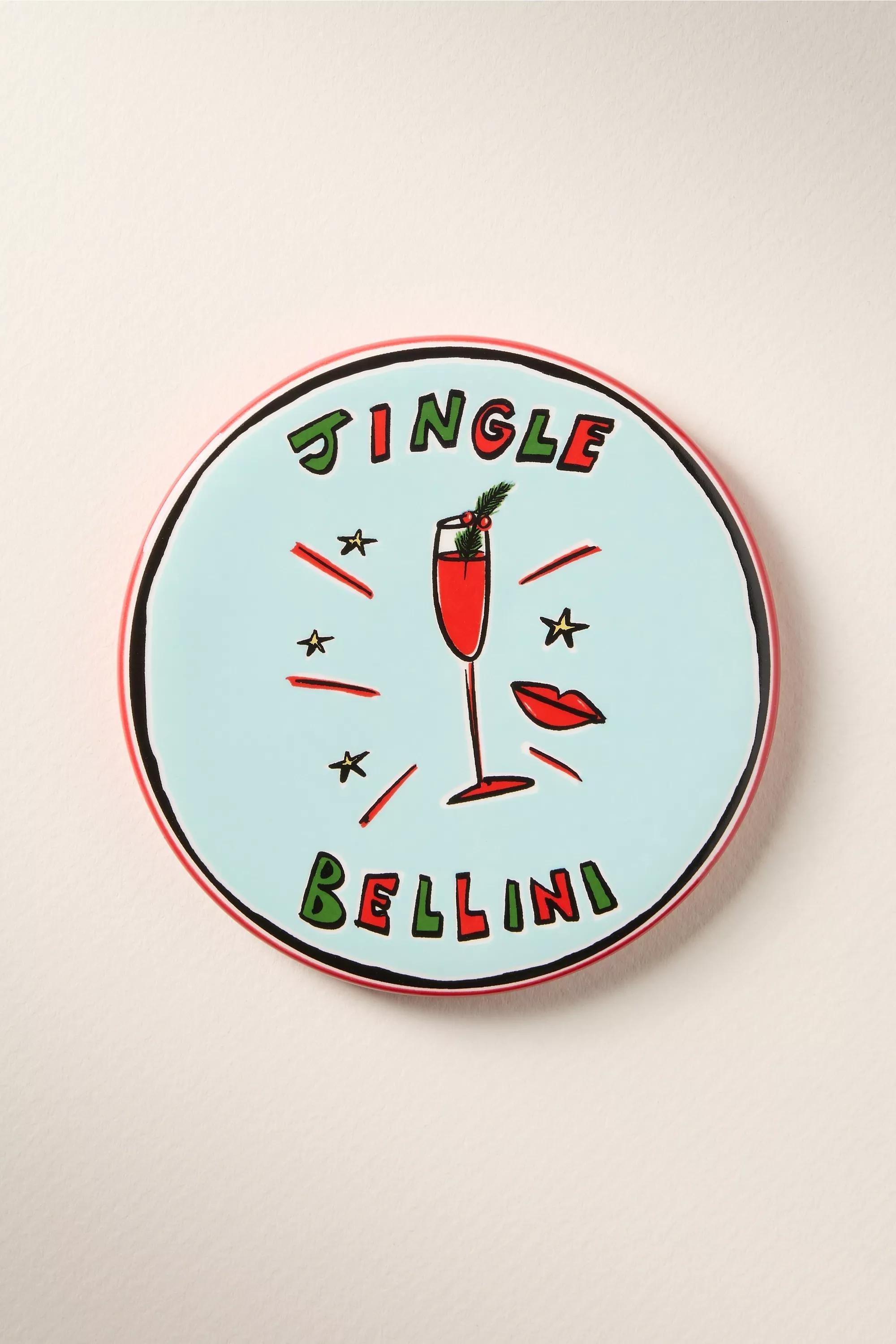 Nephthys Illustrated Nog Coaster, Blue, A501_0046, large image number 0