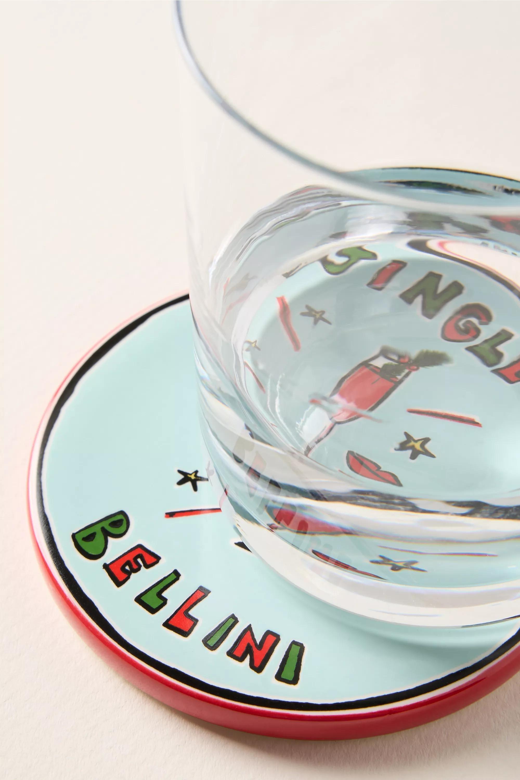 Nephthys Illustrated Nog Coaster, Blue, A501_0046, medium