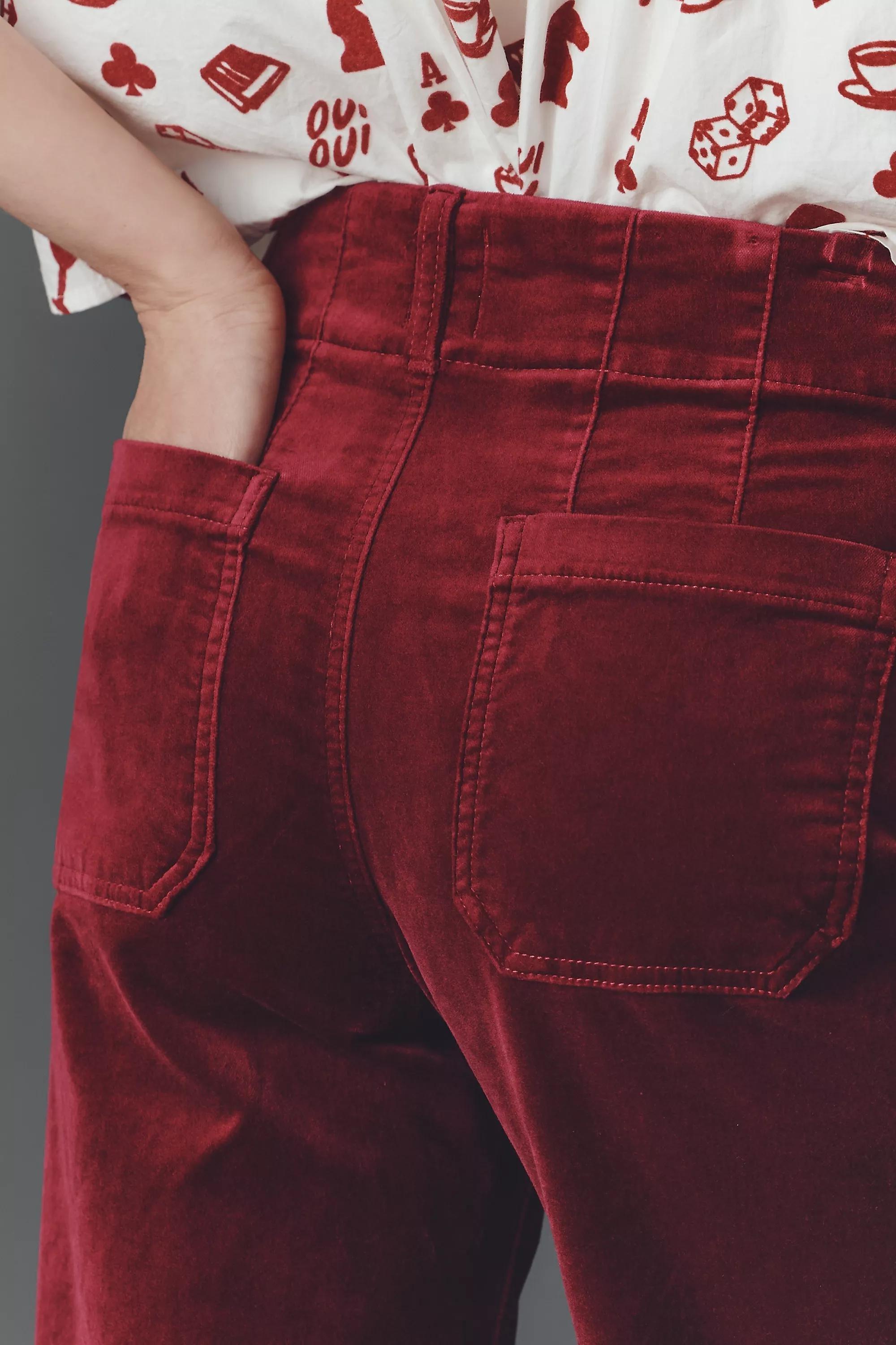 By Maeve Full-Length Vet Trousers, Red, A501_0062, large image number 2