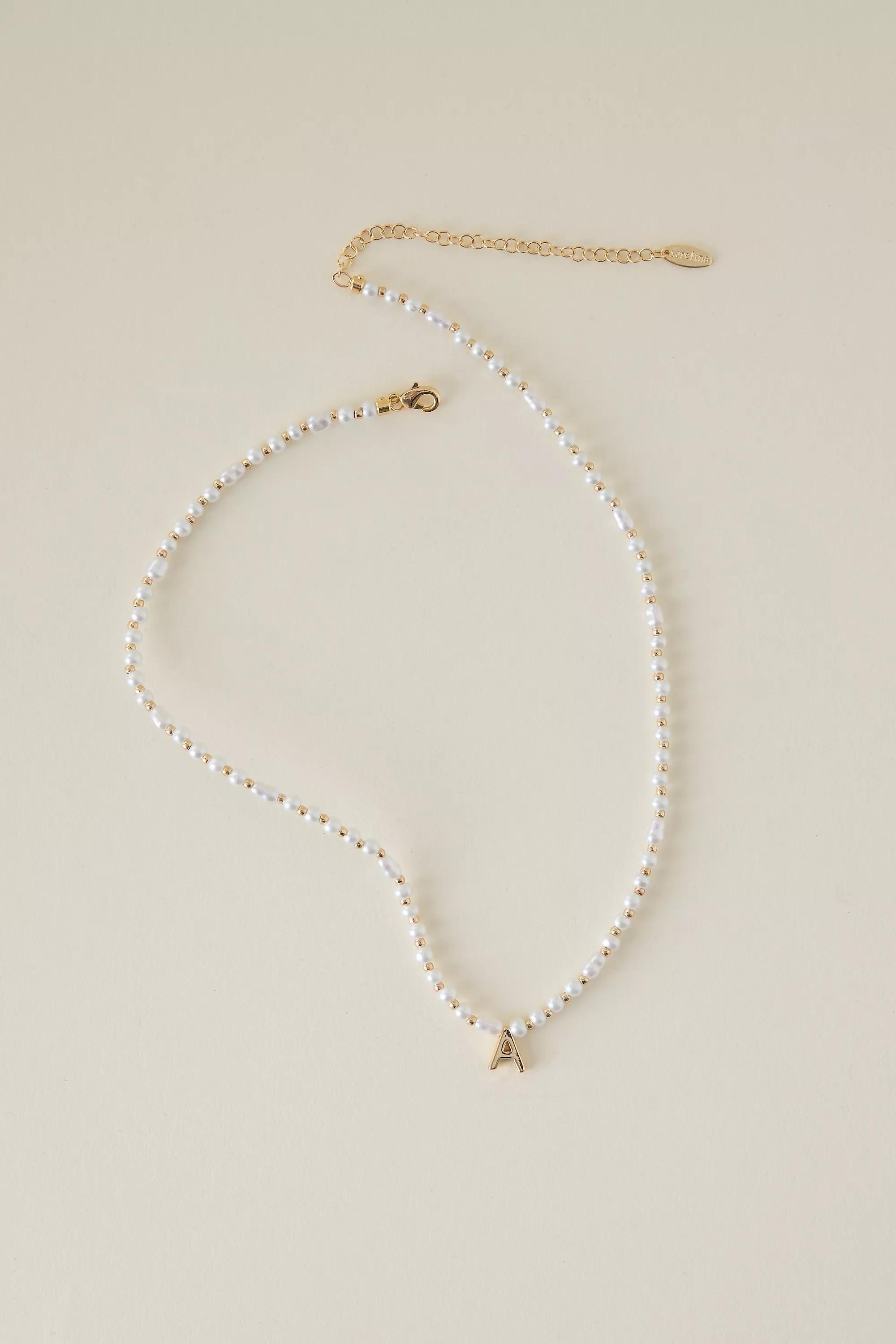 A Monogram Pearl Necklace, Gold, A501_0901, large image number 0