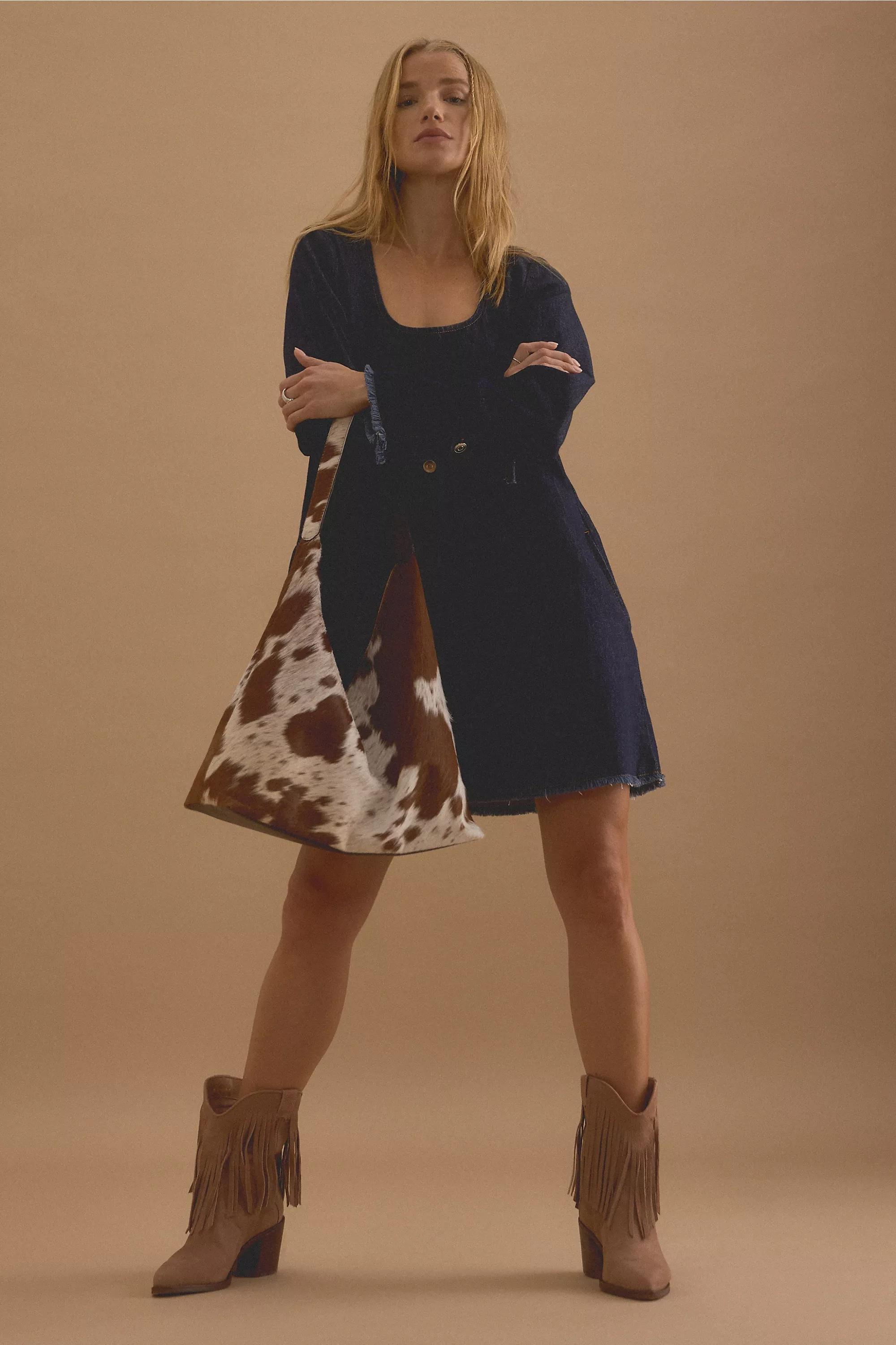 Cow Print Hobo Bag, brown, A501_0020, large image number 1