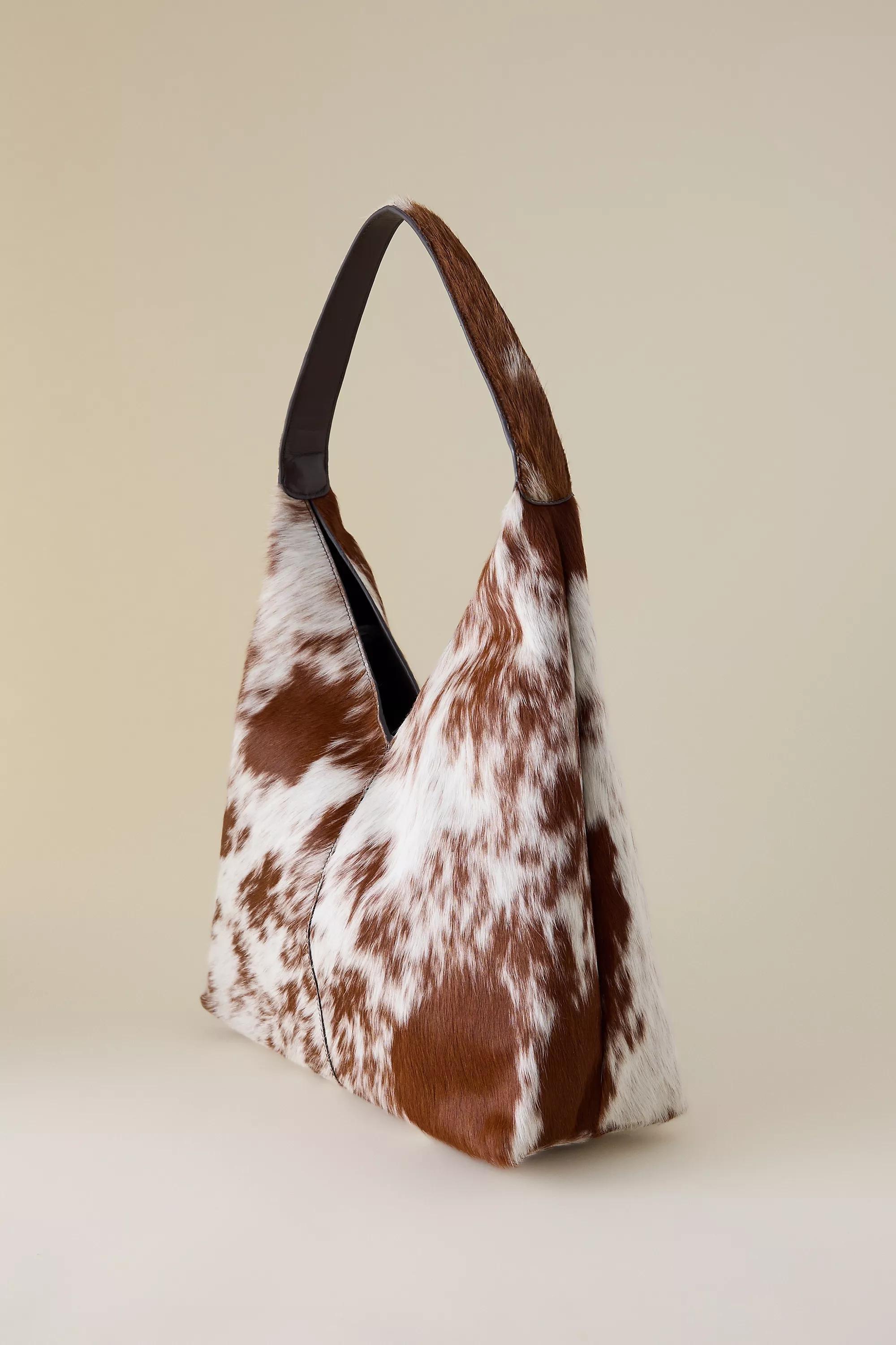 Cow Print Hobo Bag, brown, A501_0020, large image number 3