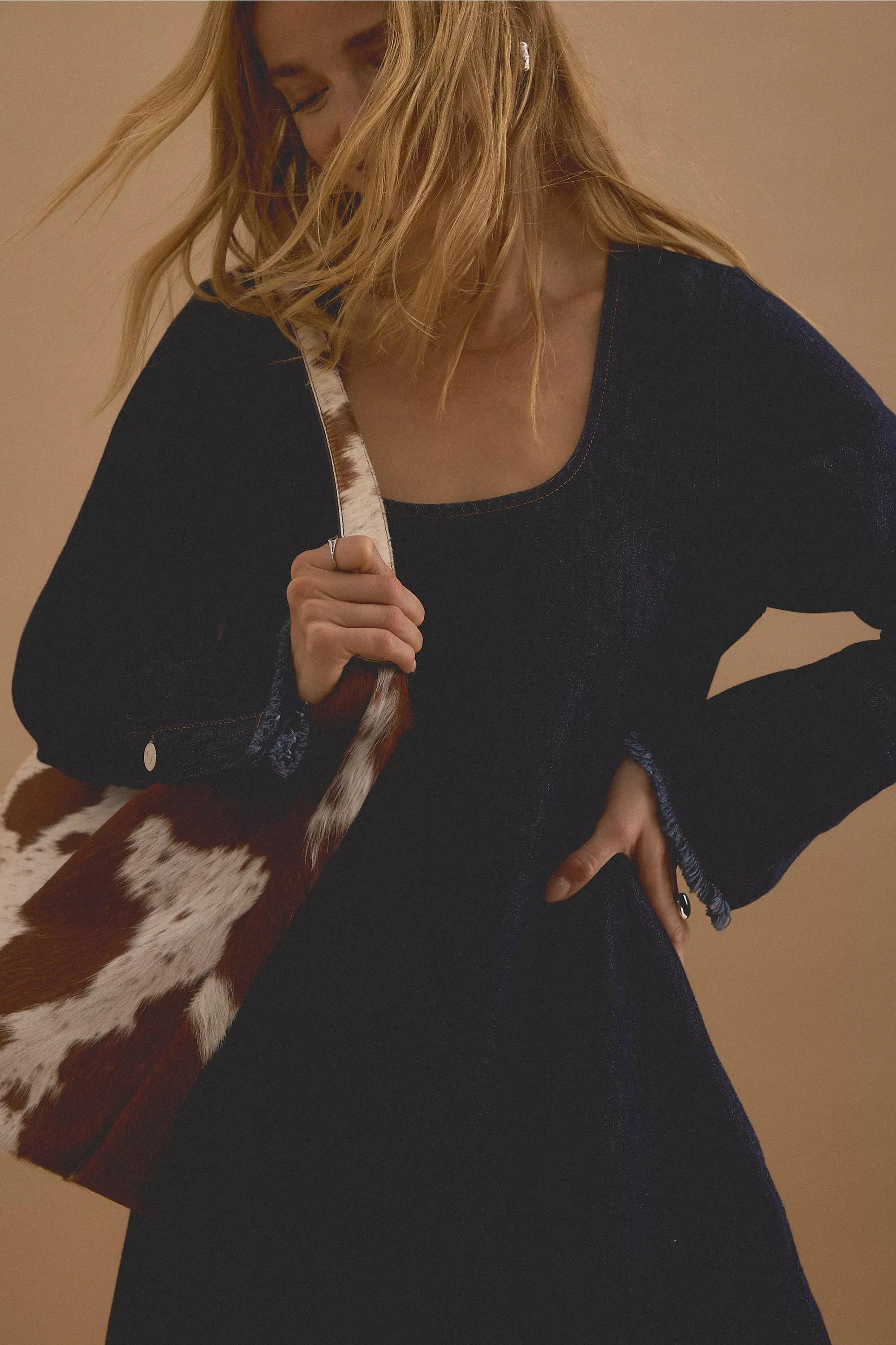 Cow Print Hobo Bag, brown, A501_0020, large image number 5