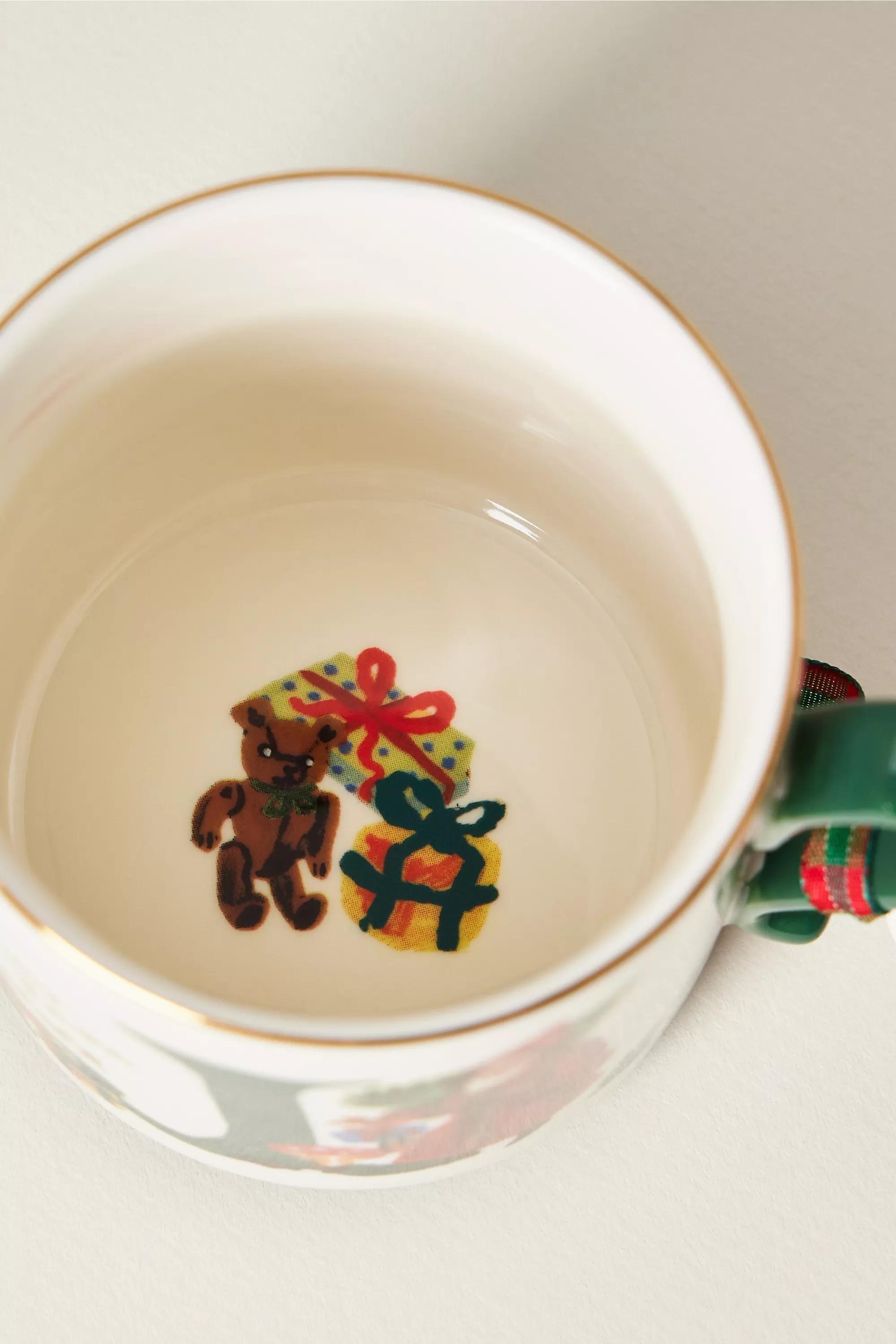 J Nathalie Lete Stoneware Holiday Monogram Mug, A501_0910, large image number 1