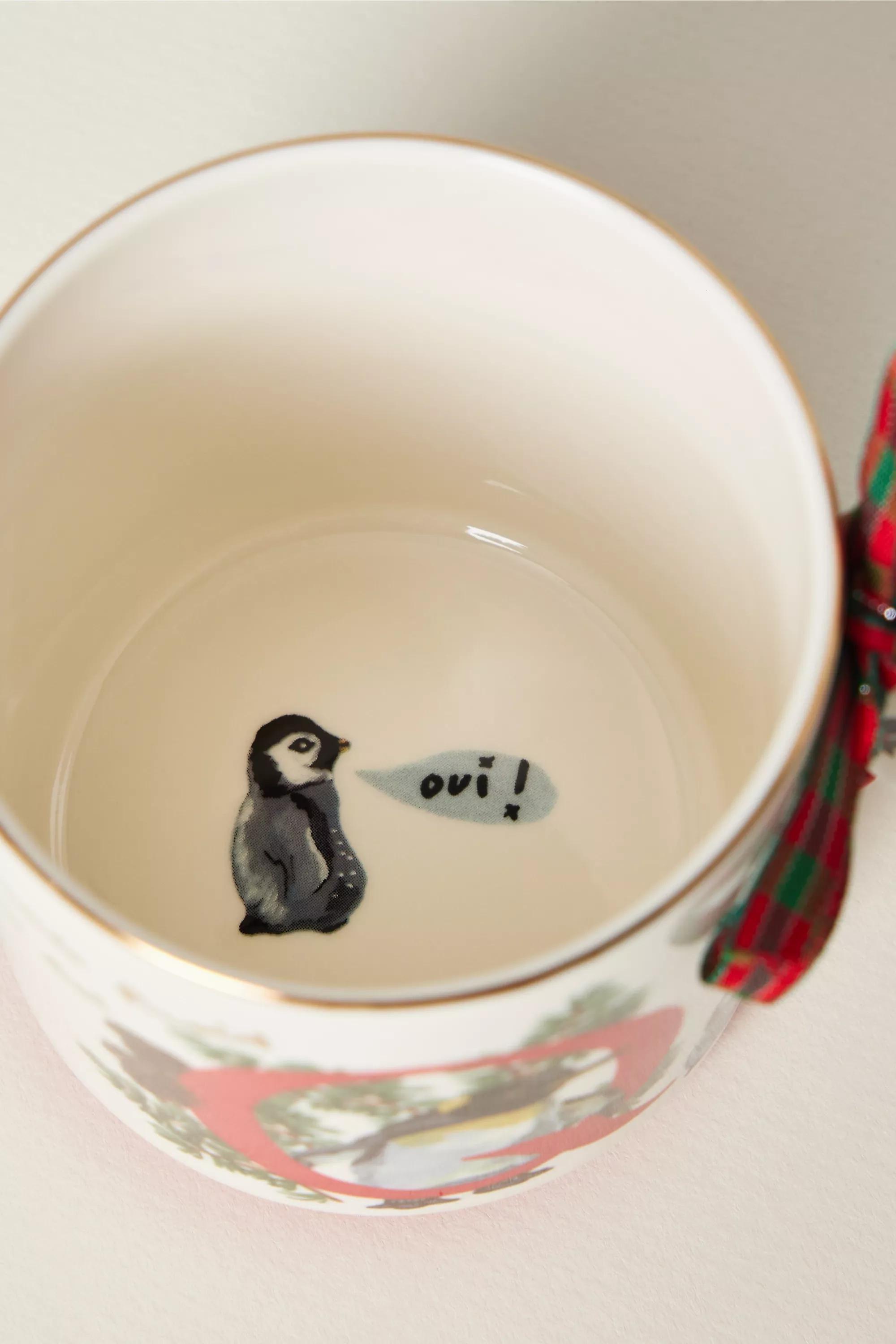 Q Nathalie Lete Stoneware Holiday Monogram Mug, A501_0917, large image number 1