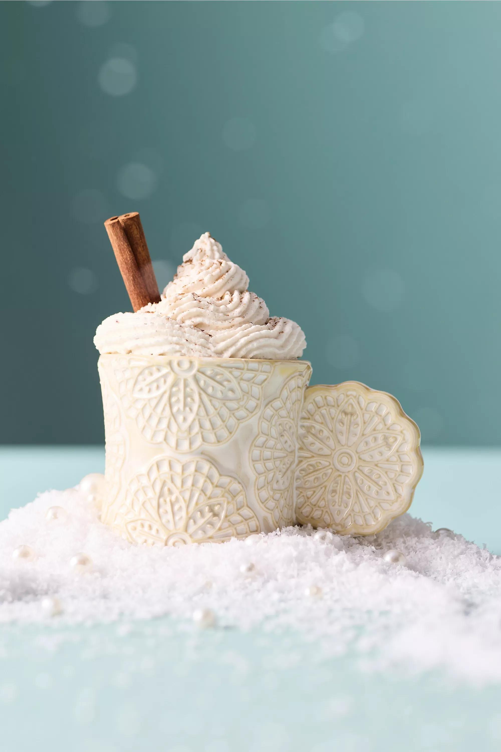 Pizzelle Stoneware Espresso Cup, Ivory, A501_0011, medium