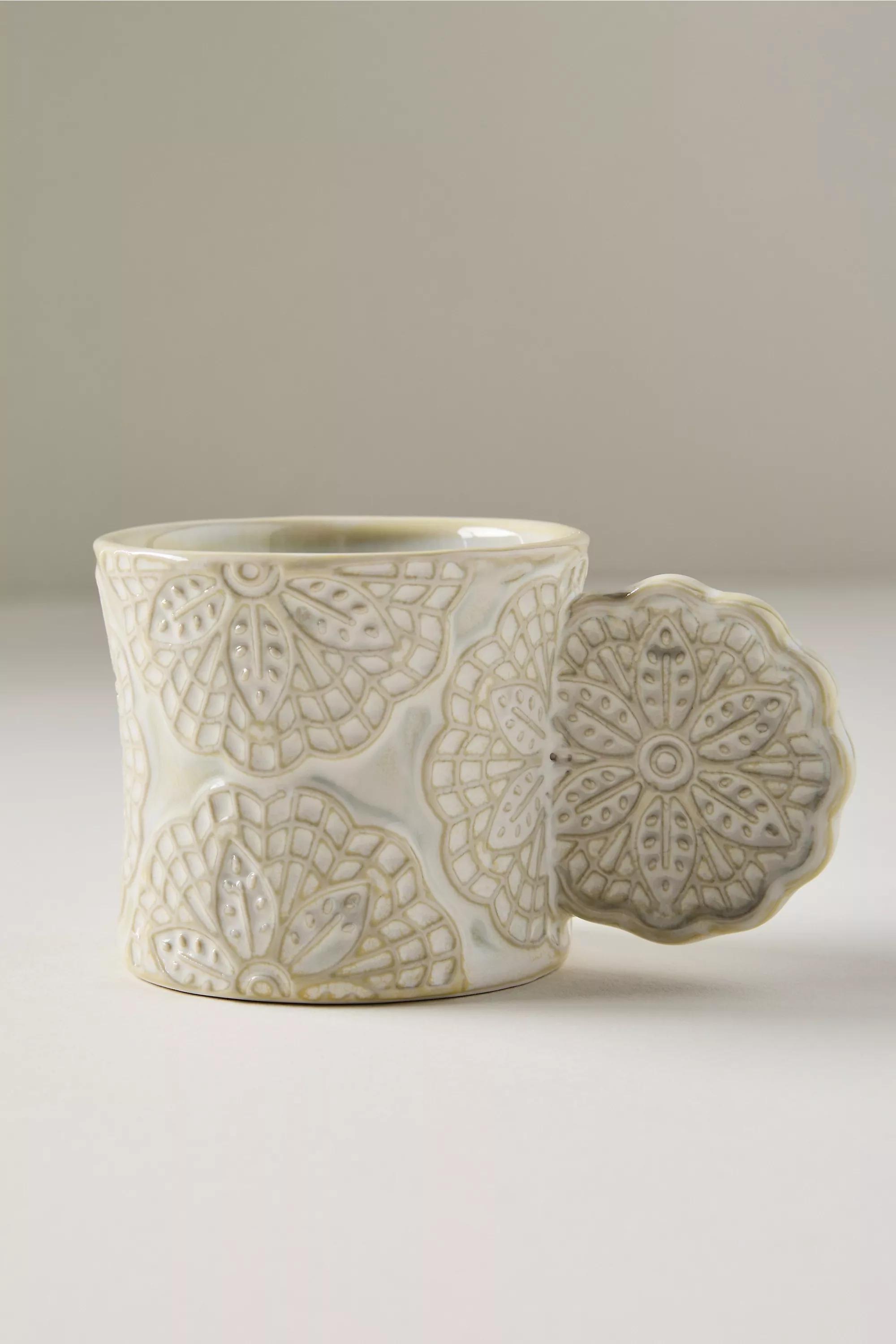 IVORY Pizzelle Stoneware Espresso Cup, A501_0011, large image number 2