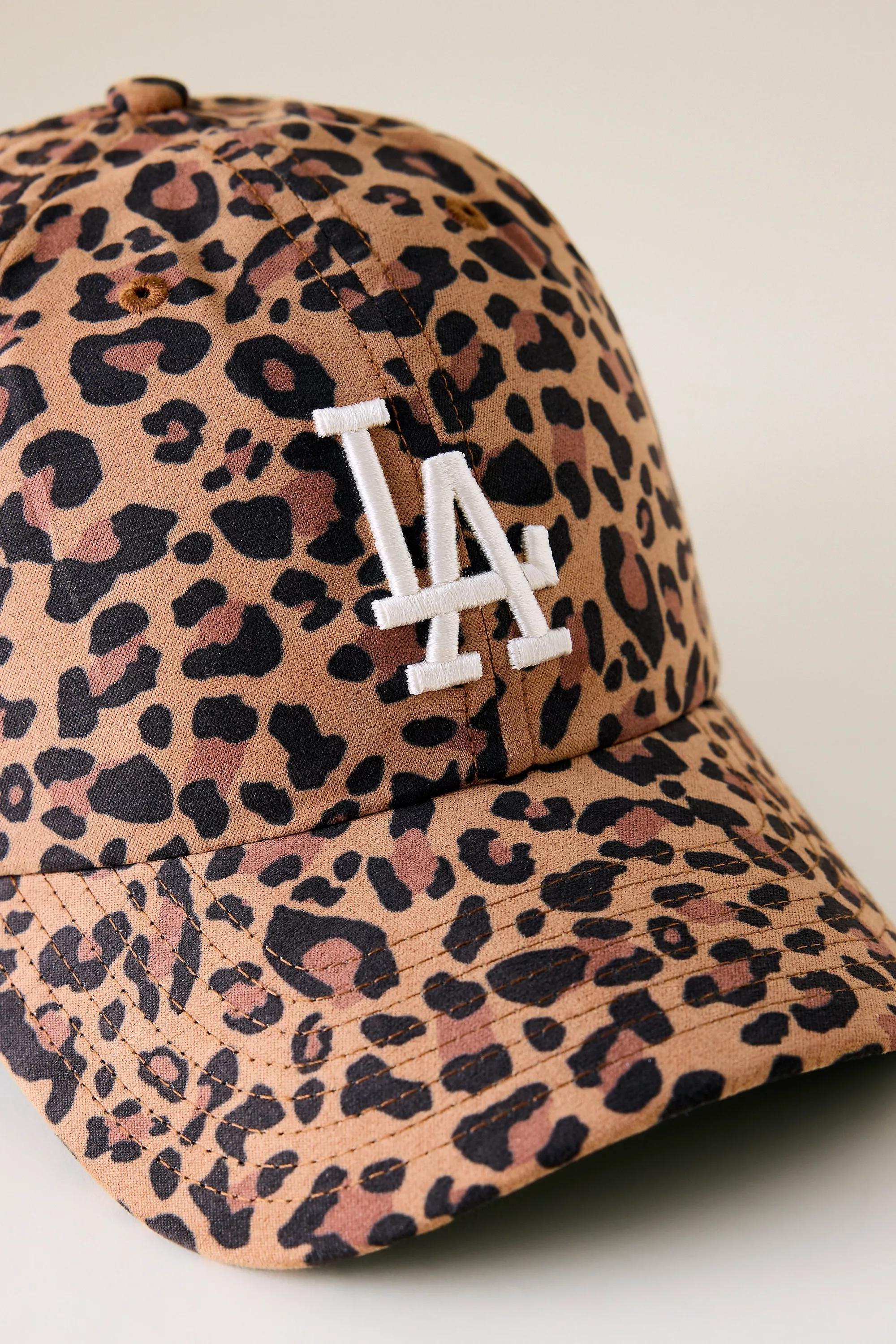Pattern '47 Leopard Print Baseball Cap, Orange, A501_0089, large image number 1