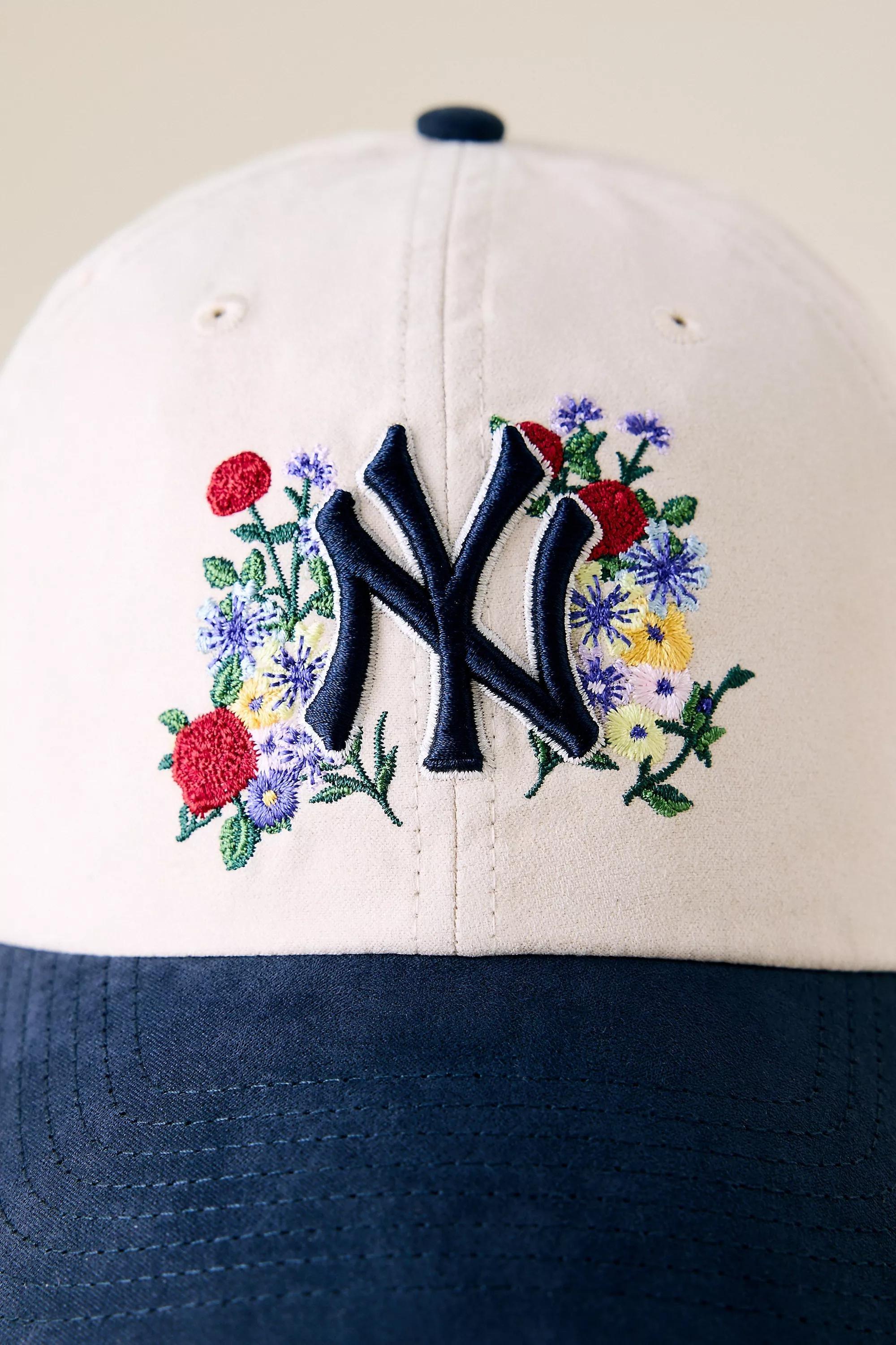 47 Flower Motif Baseball Cap, Black, A501_0009, large image number 1