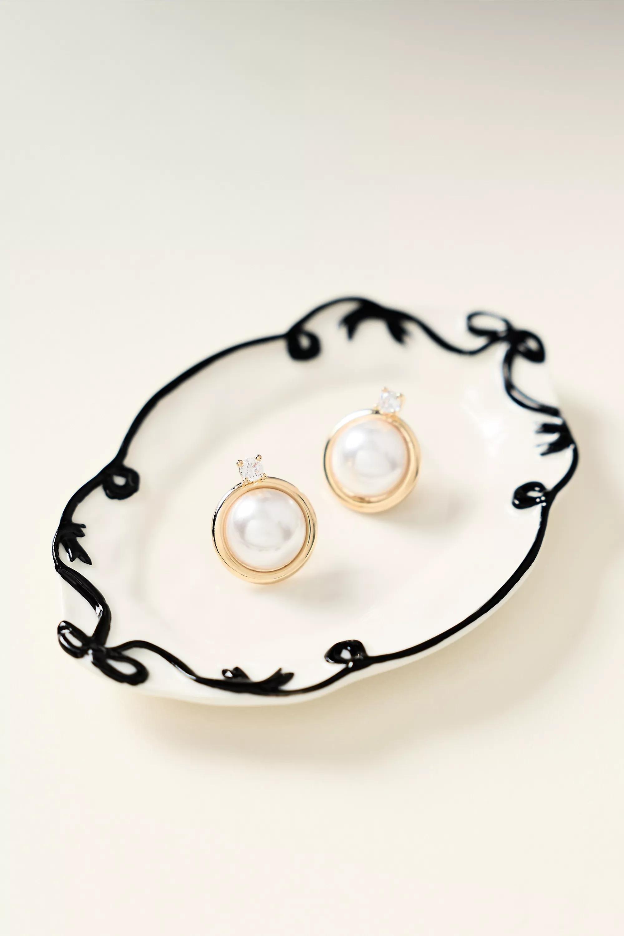 BLACK Benedita Bow Trinket Dish, A501_0001, large image number 0