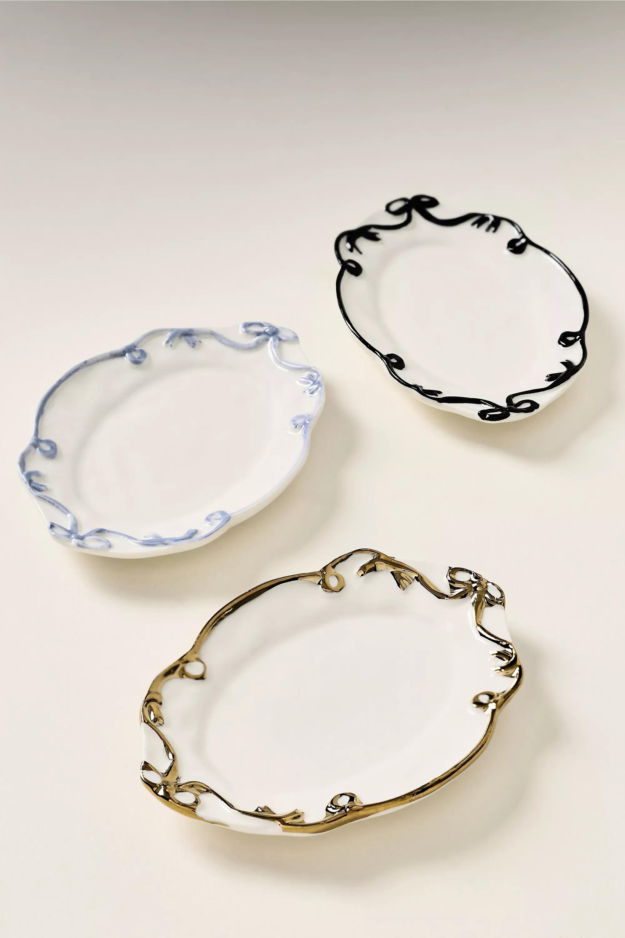 GOLD Benedita Bow Trinket Dish, A501_0070, large image number 1