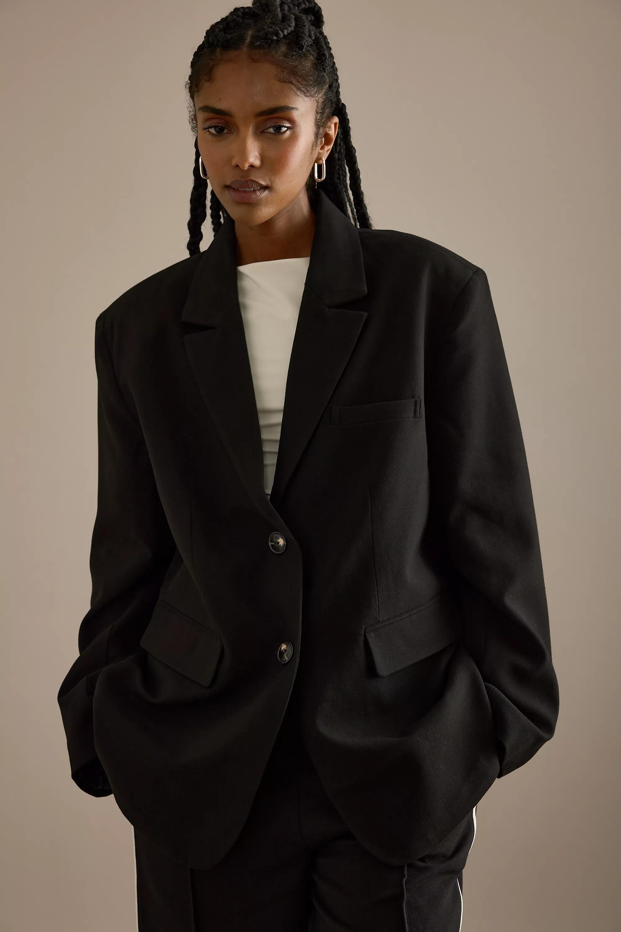 By Tala Daily Oversized Blazer, Black, , large image number 4