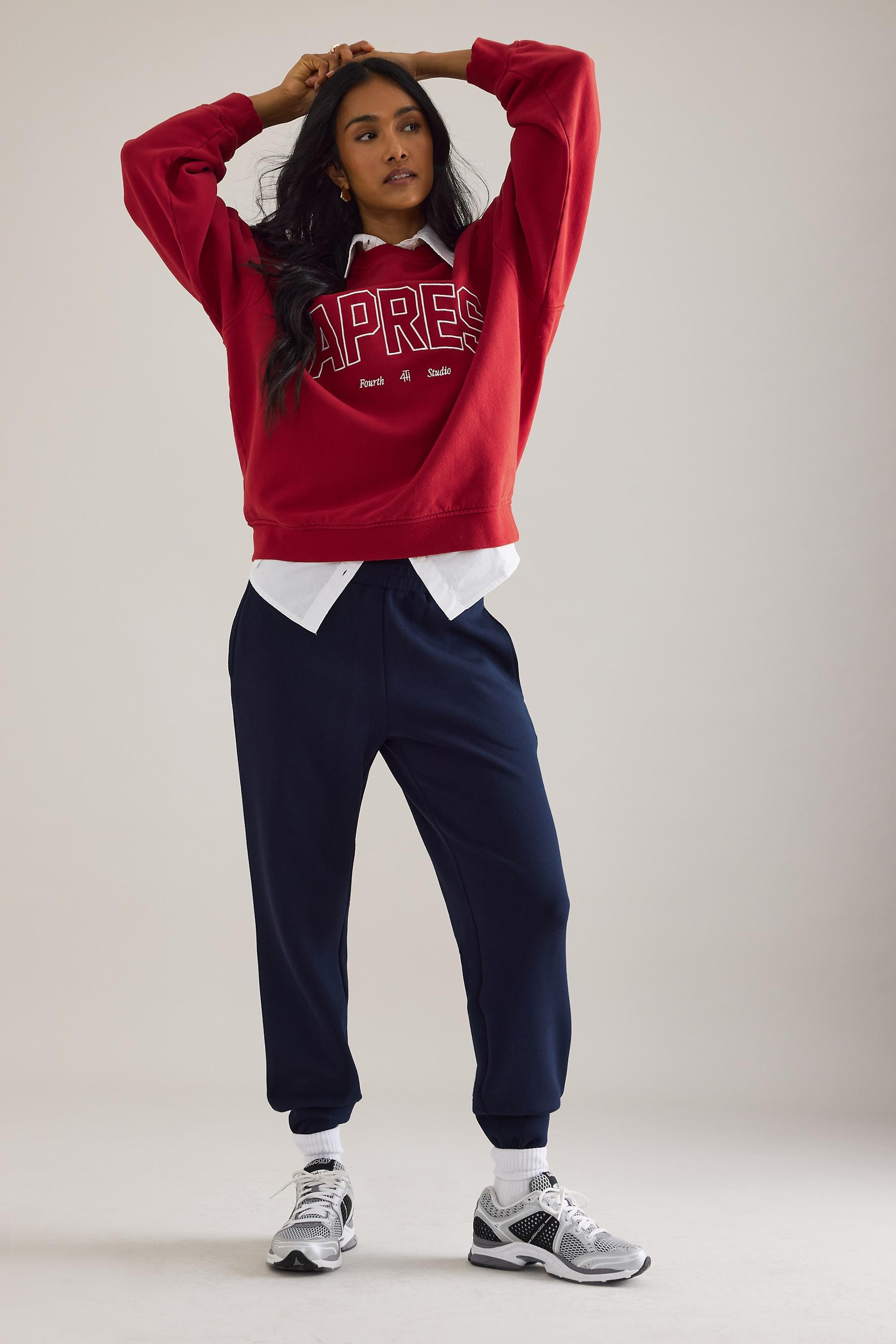 Varley Slim Cuffed Joggers, Navy, A501_0041, large image number 0