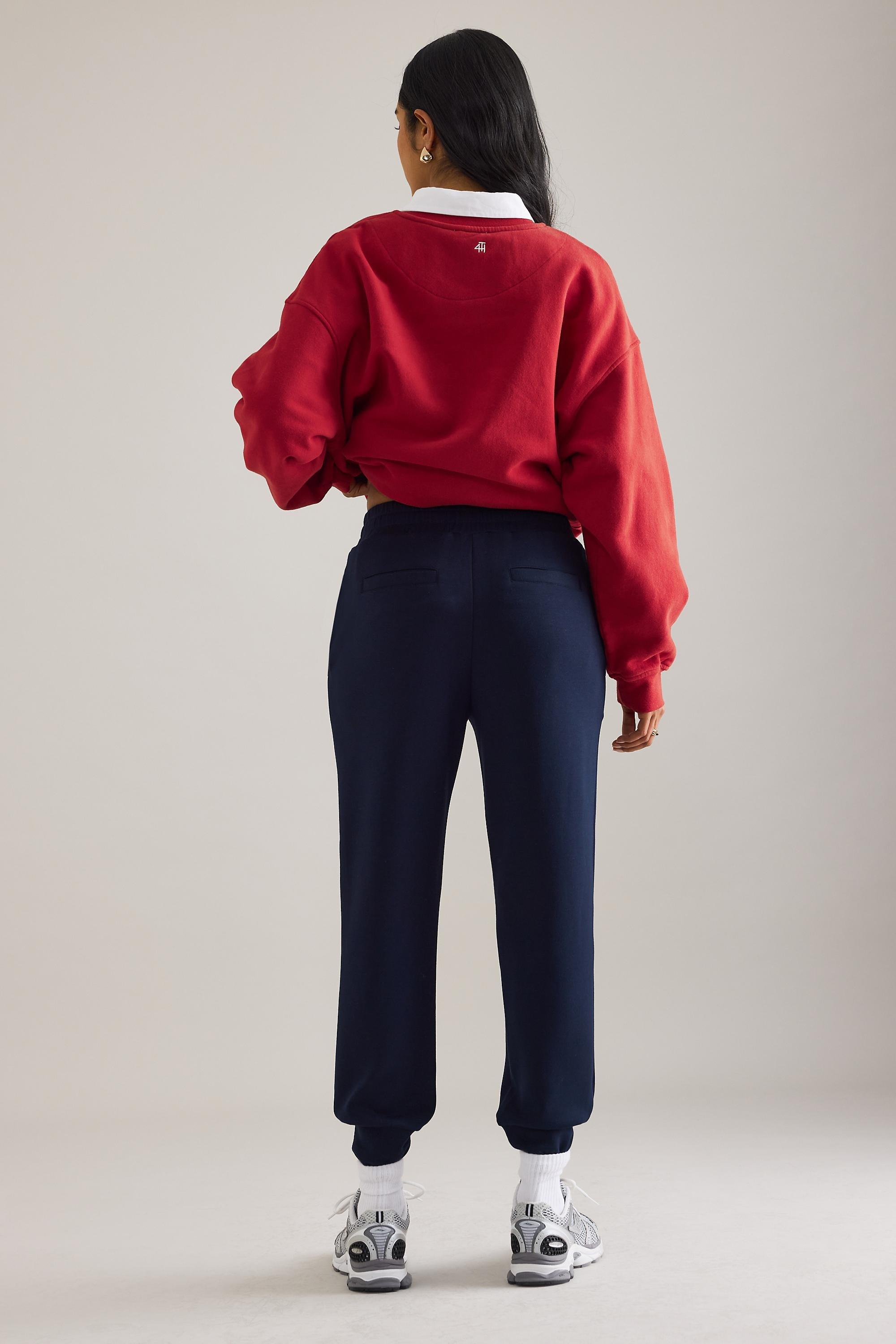 Varley Slim Cuffed Joggers, Navy, A501_0041, large image number 1