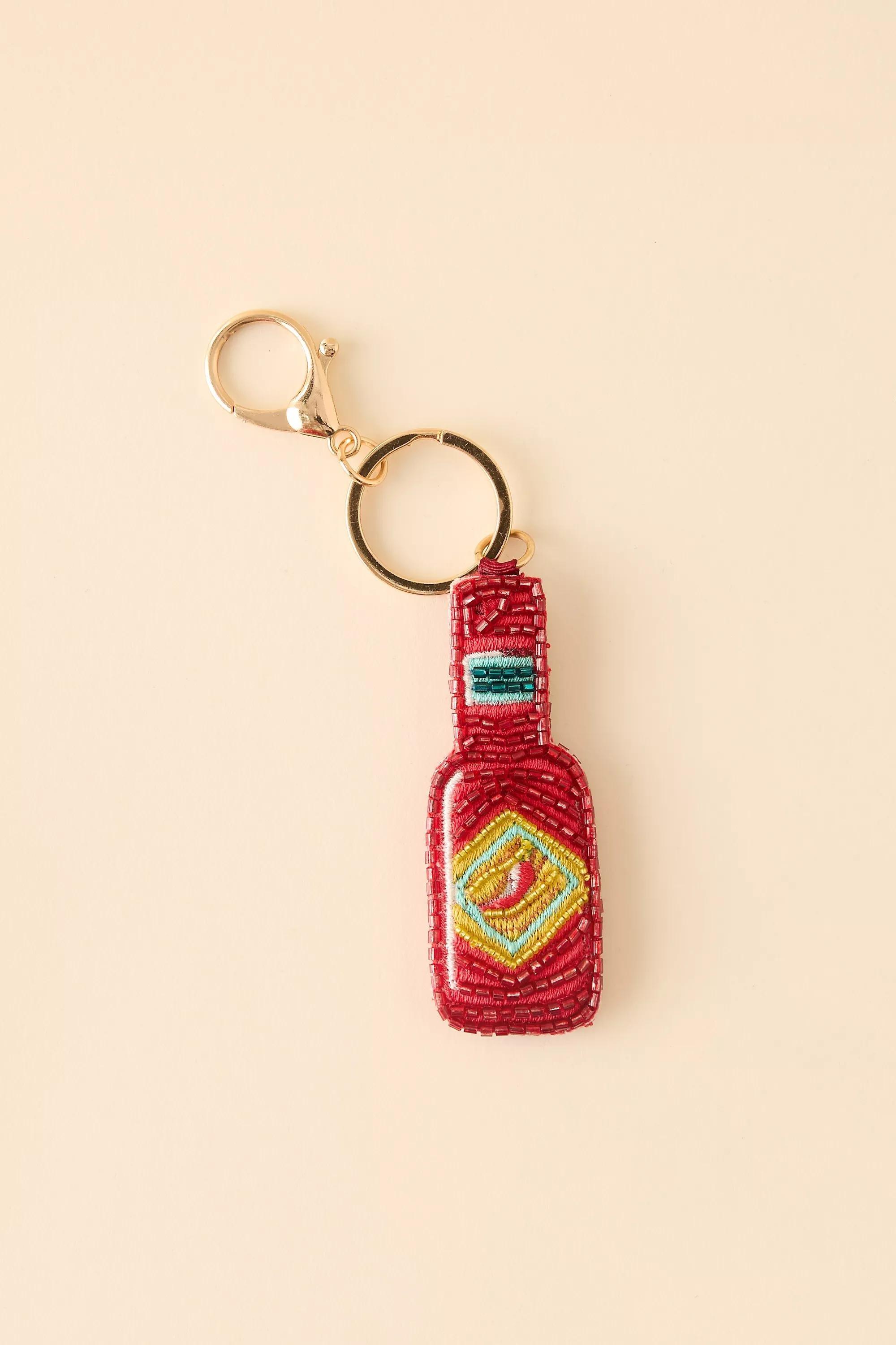 Beaded Food Bag Charm, Red, A501_0084, large image number 0