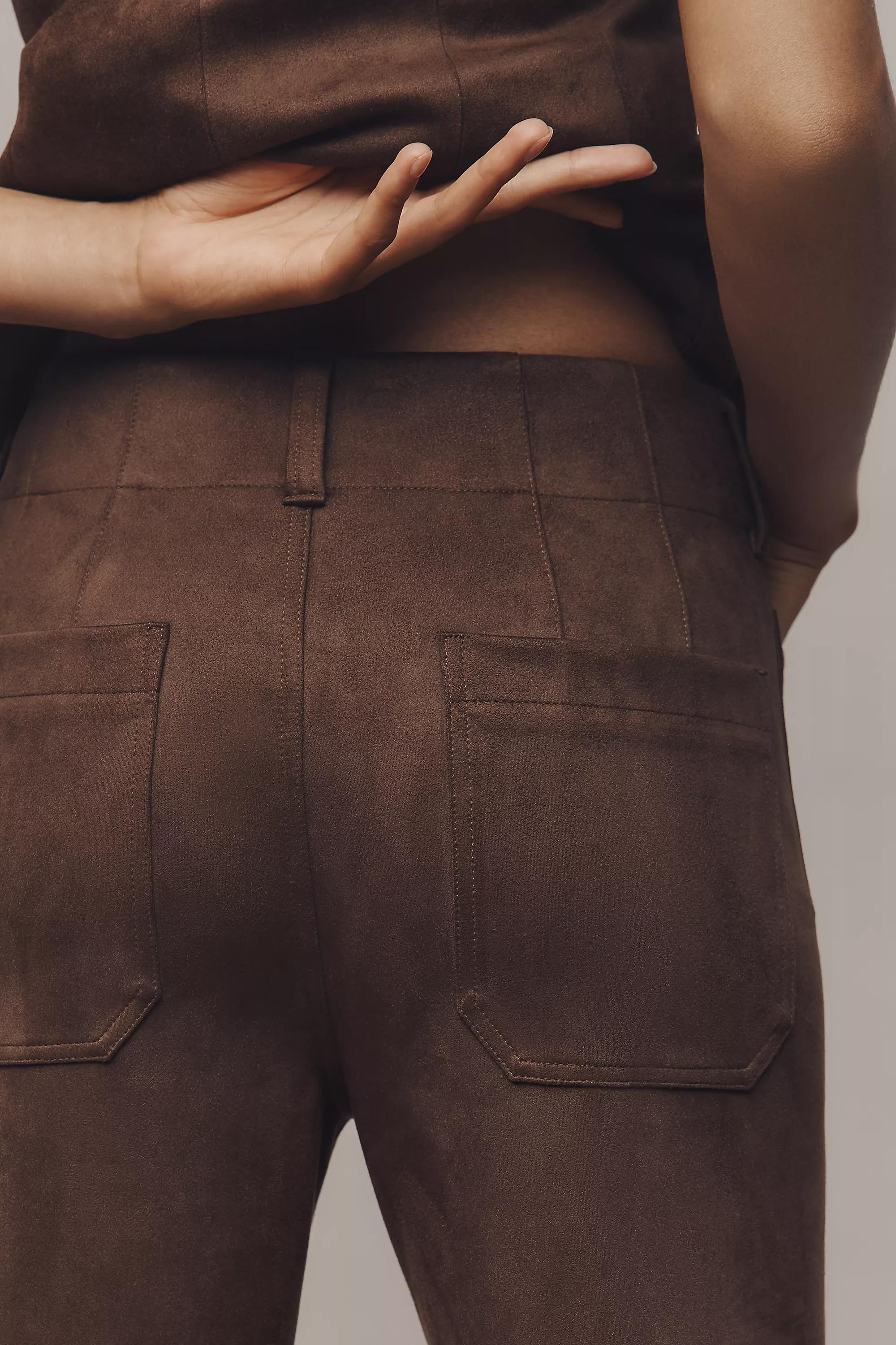 By Maeve Crop High-Rise Wide-Leg Trousers, Brown, A501_0020, large image number 2