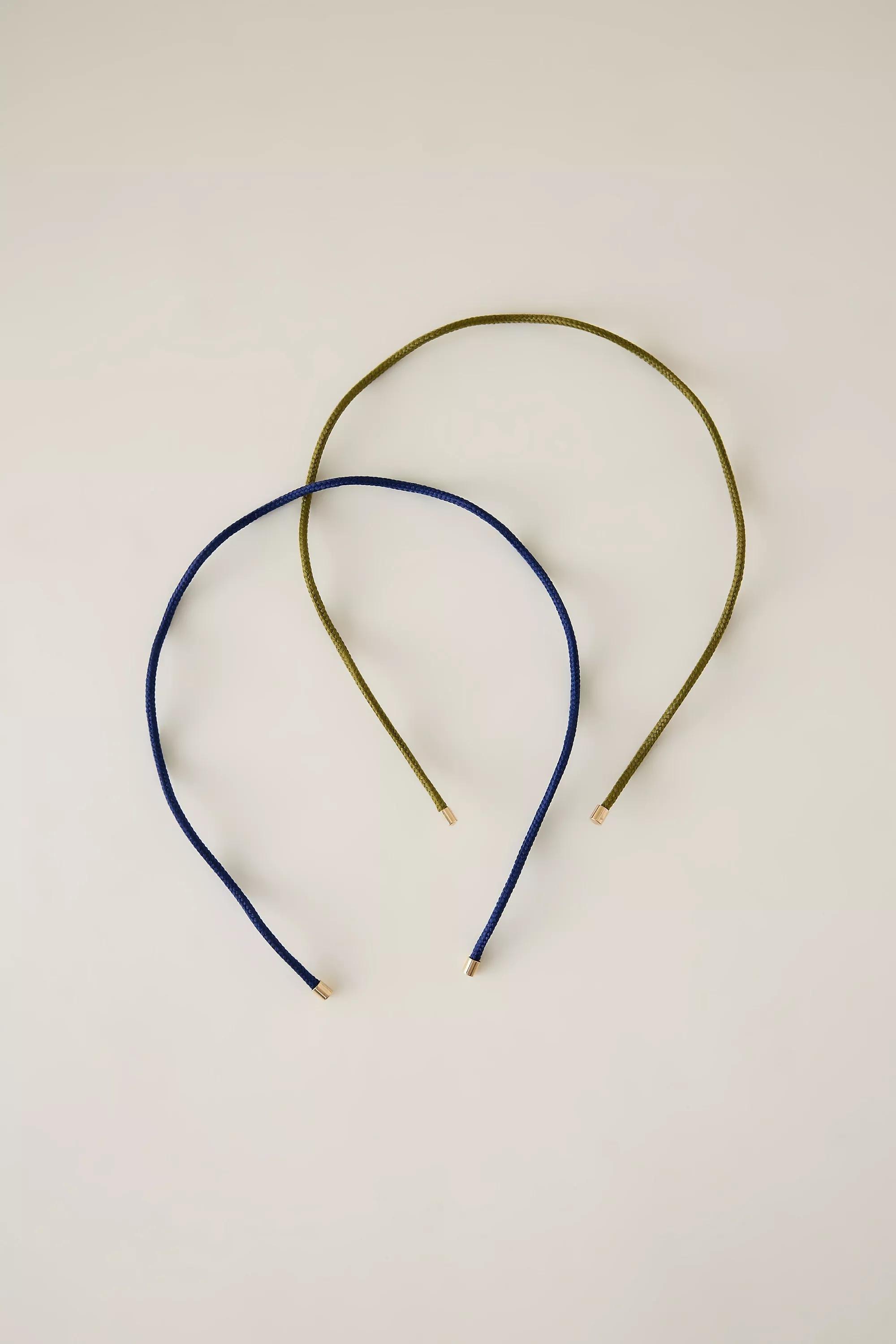 Woven Cord Zig-Zag Headband, Multicolour, A501_0000, medium