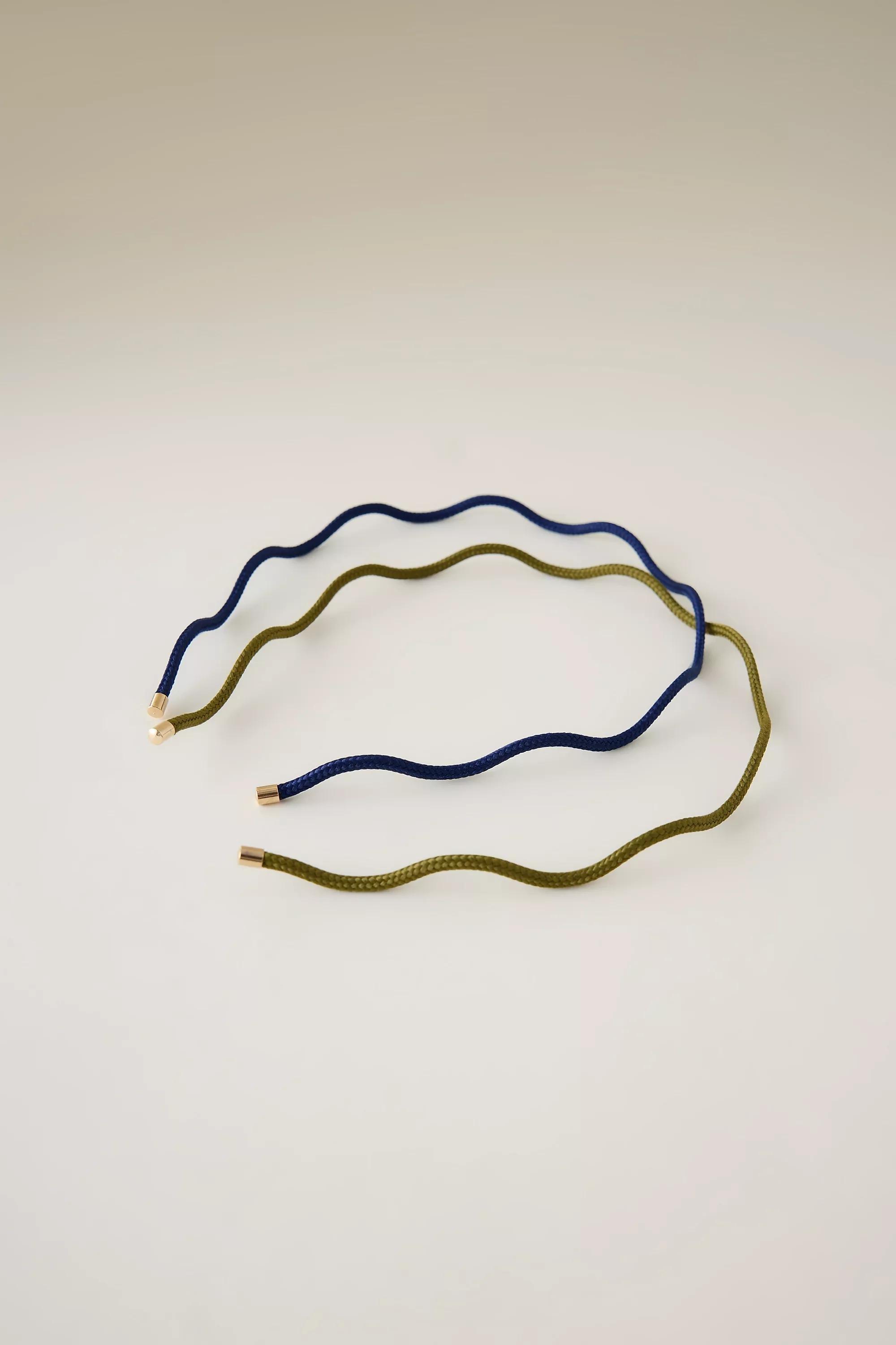 Woven Cord Zig-Zag Headband, Multicolour, A501_0000, medium