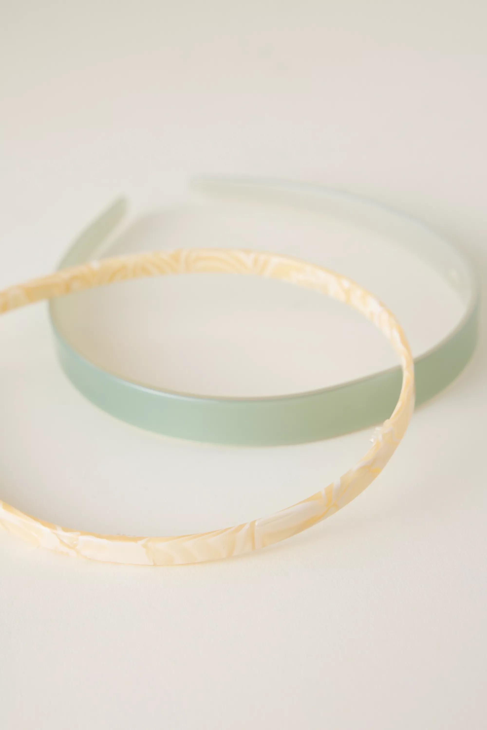 Resin Headband, White, A501_0012, large image number 1