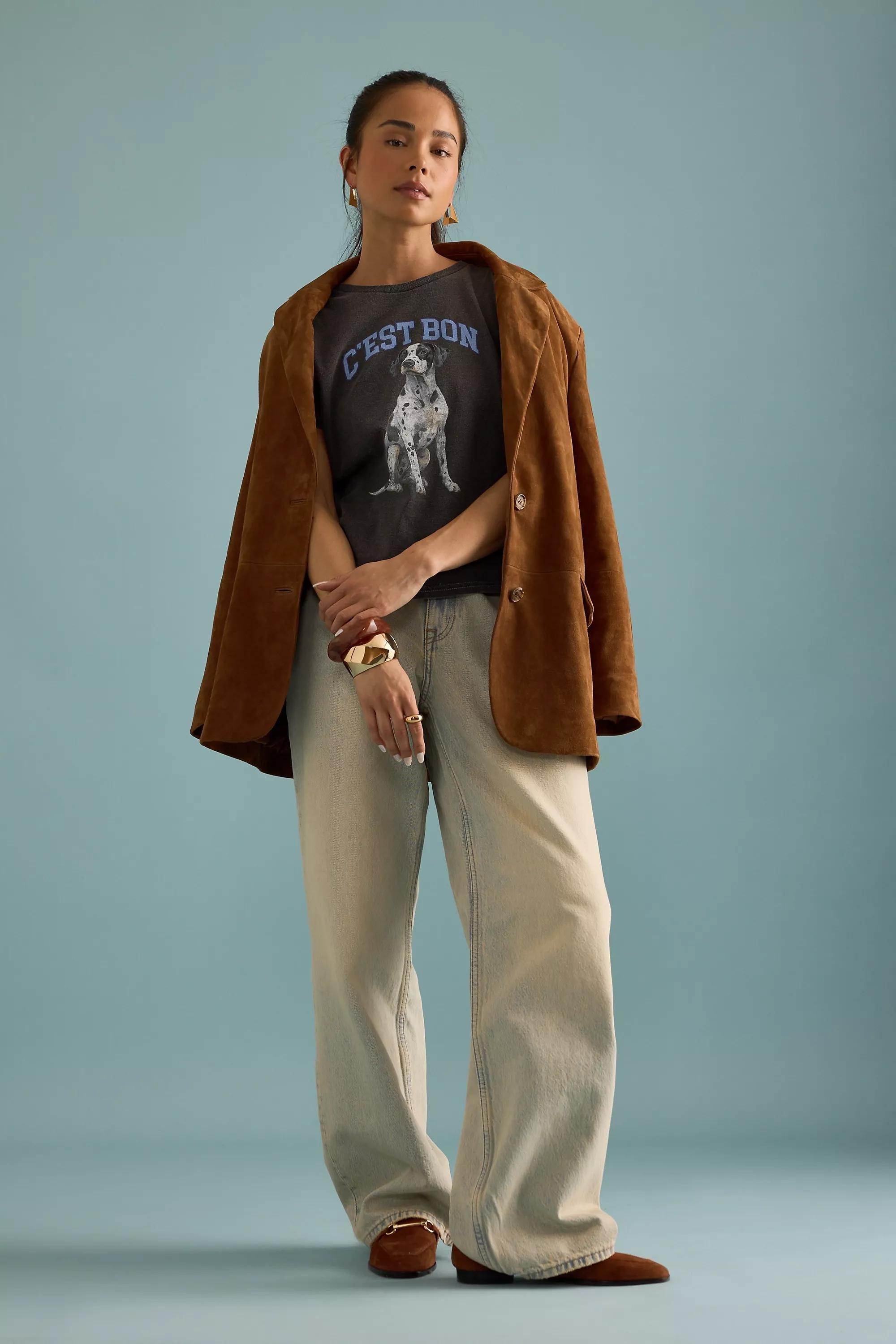 By Anthropologie Dalmatian Graphic Baby T-Shirt, Grey, A501_0005, large image number 5