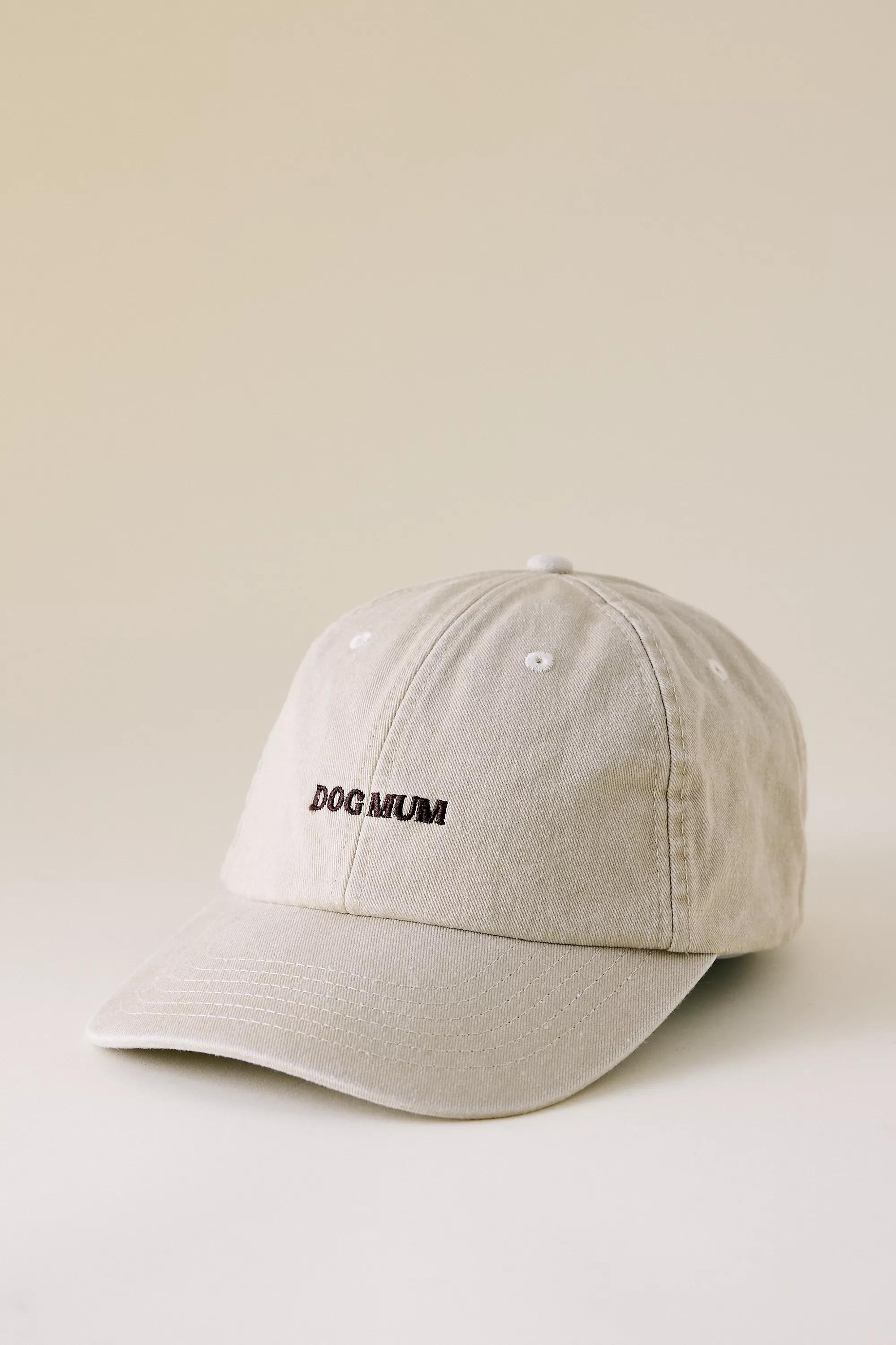 Dog Mum Embroidered Baseball Cap, White, A501_0014, large image number 0
