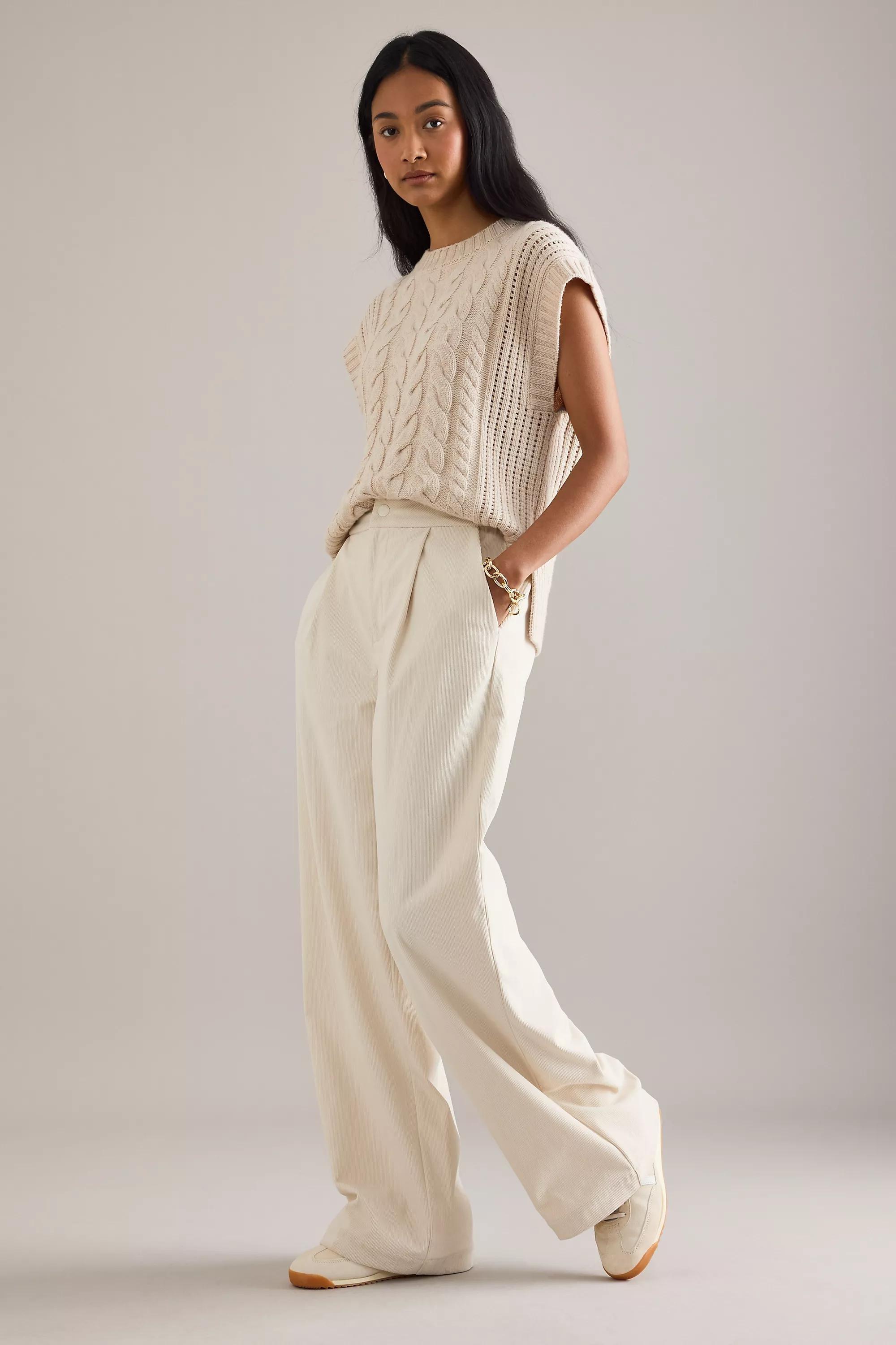 CREAM Varley Rocio Corduroy Wide-Leg Trousers, A501_0012, large image number 2