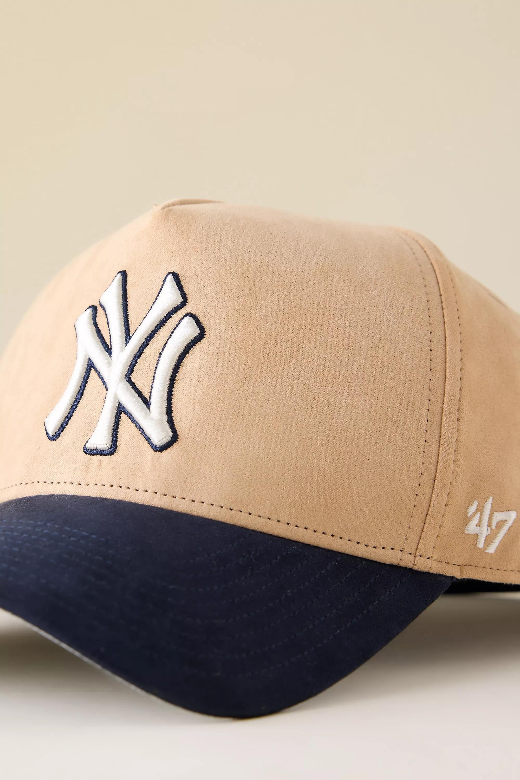 KHAKI '47 Faux-Suede Yankees Baseball Cap\n, A501_0036, large image number 1