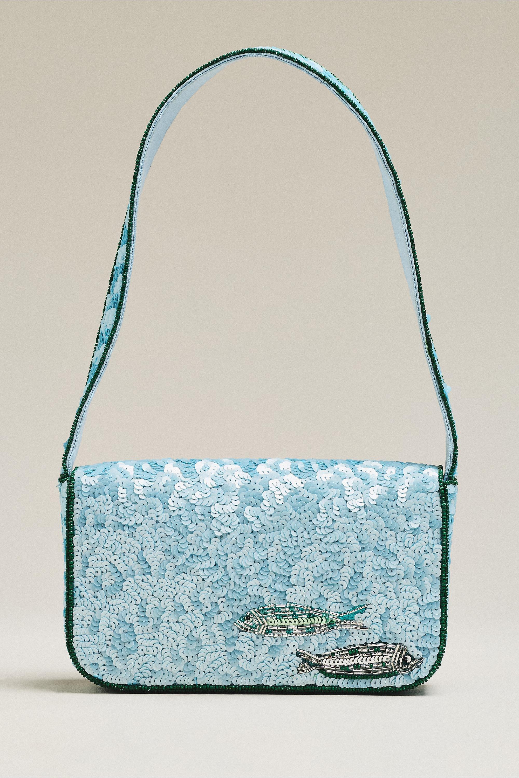 Wedgewood Blue The Fiona Beaded Bag, A501_0097, large image number 2