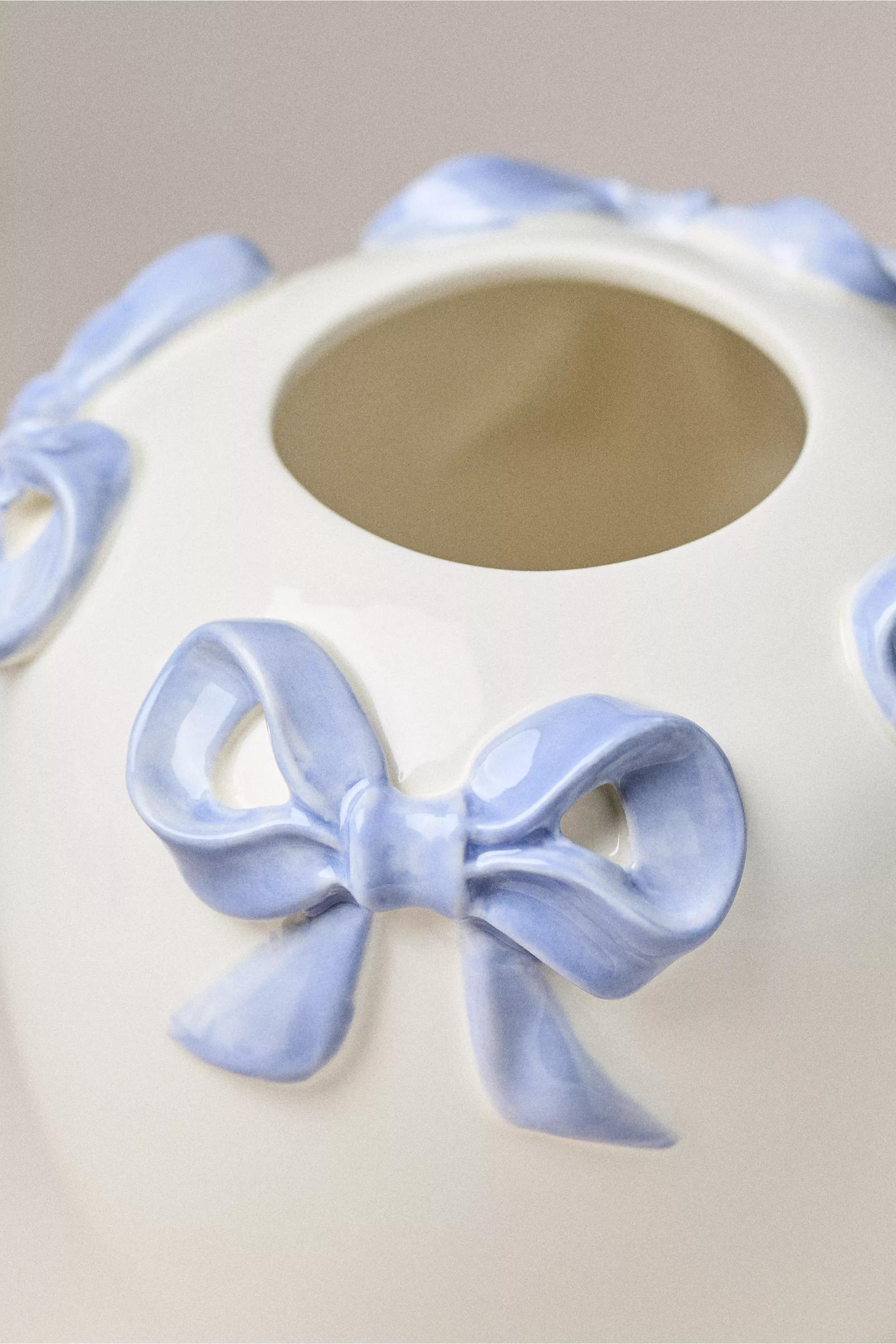 BLUE Clara Bow Vase, A501_0040, large image number 3
