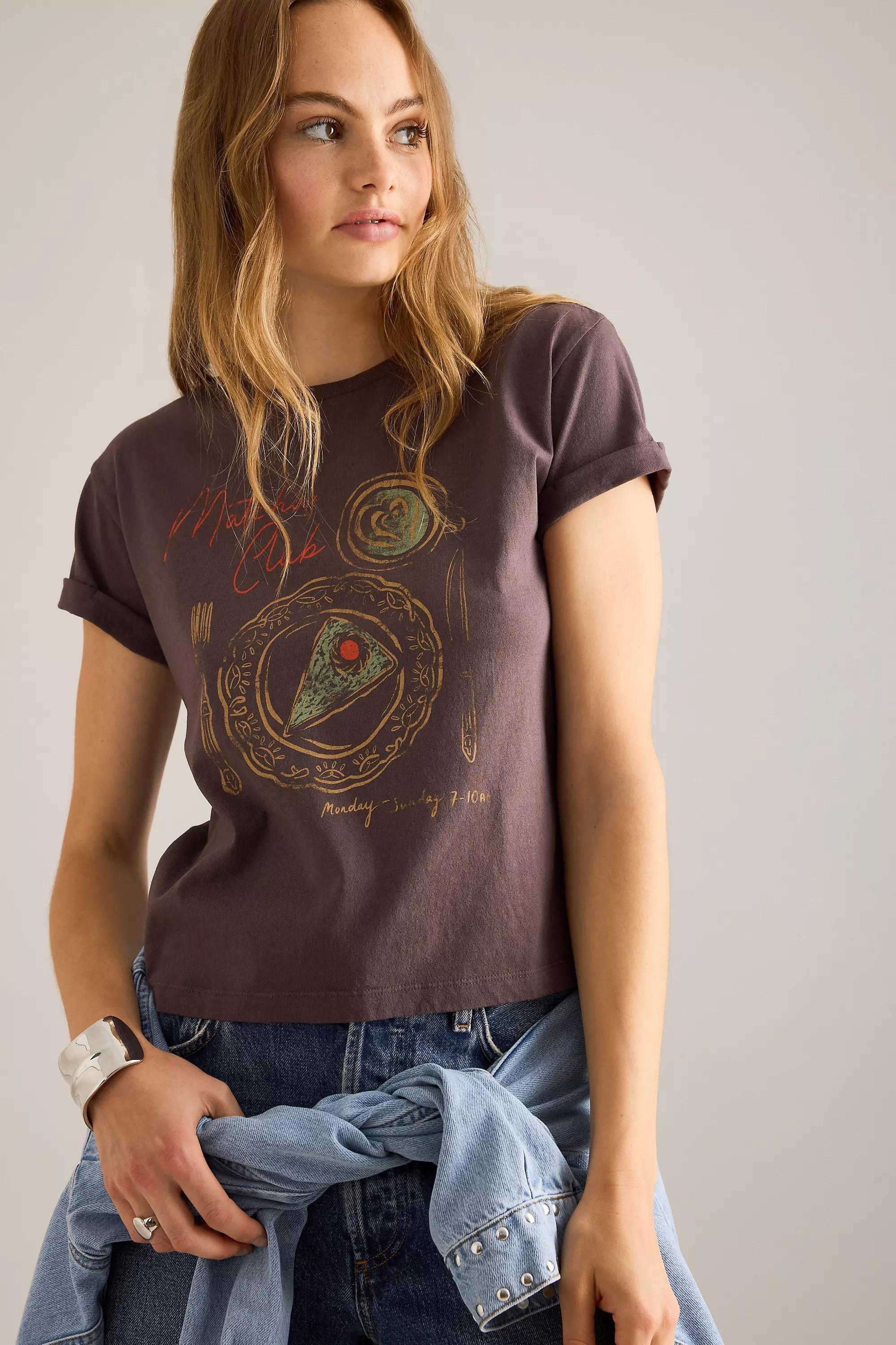 BROWN By Anthropologie Matcha Club Graphic Baby T-Shirt, A501_0020, large image number 4