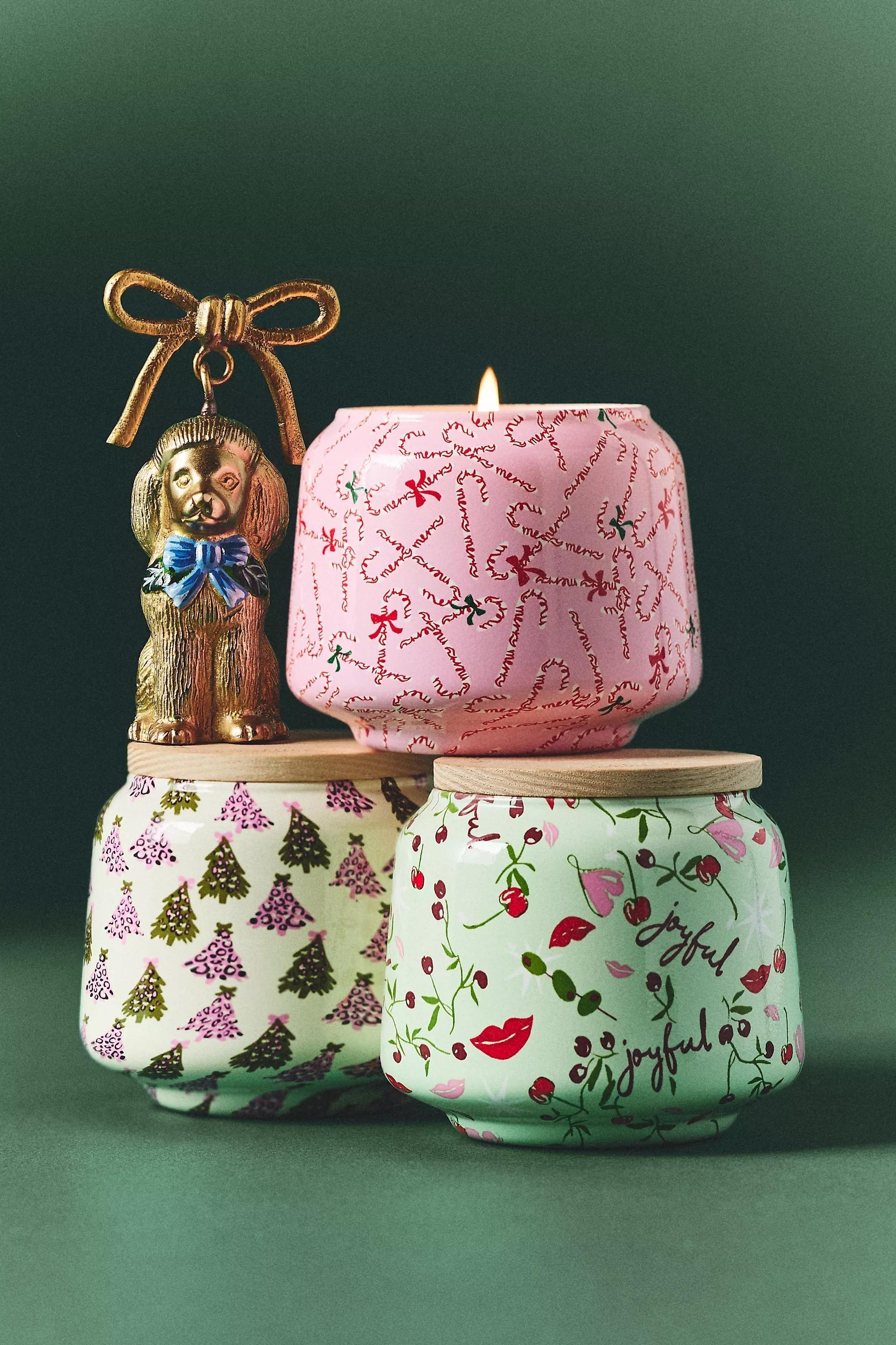 By Anthropologie The Mini Gather Candle , Green, A501_0030, large image number 2