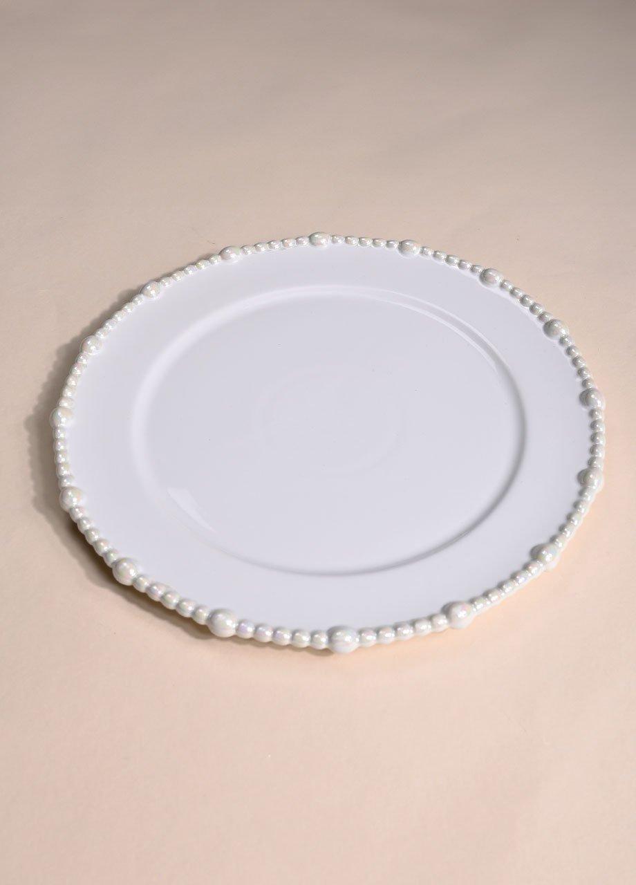 Perla Dinner Plate, White, A501_0011, medium