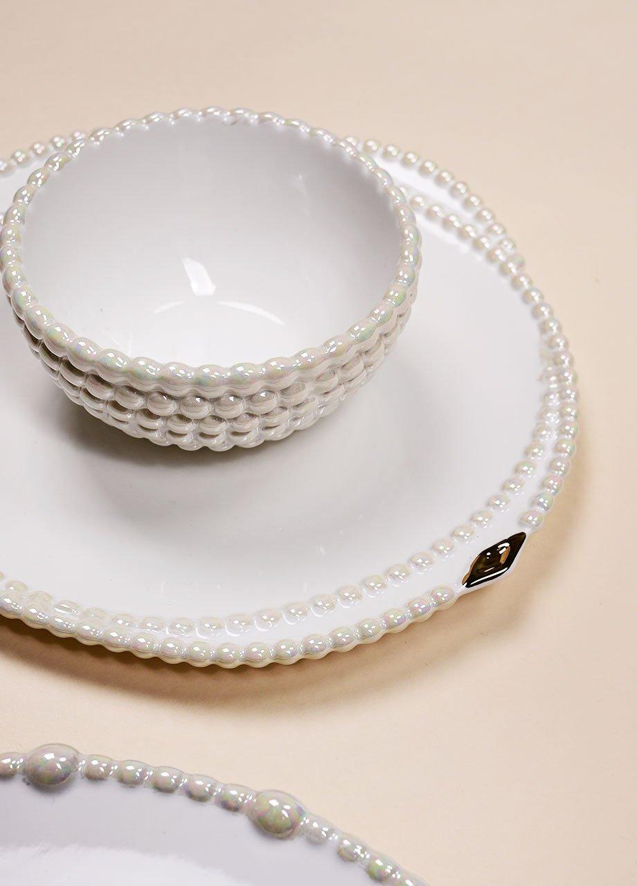 Perla Dinner Plate, White, A501_0011, large image number 4