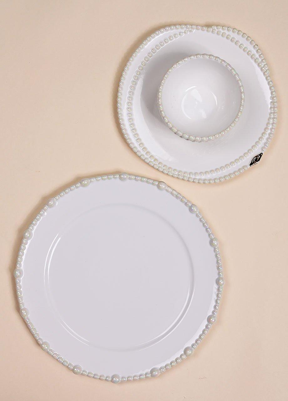 Perla Side Plate, White, A501_0011, large image number 3