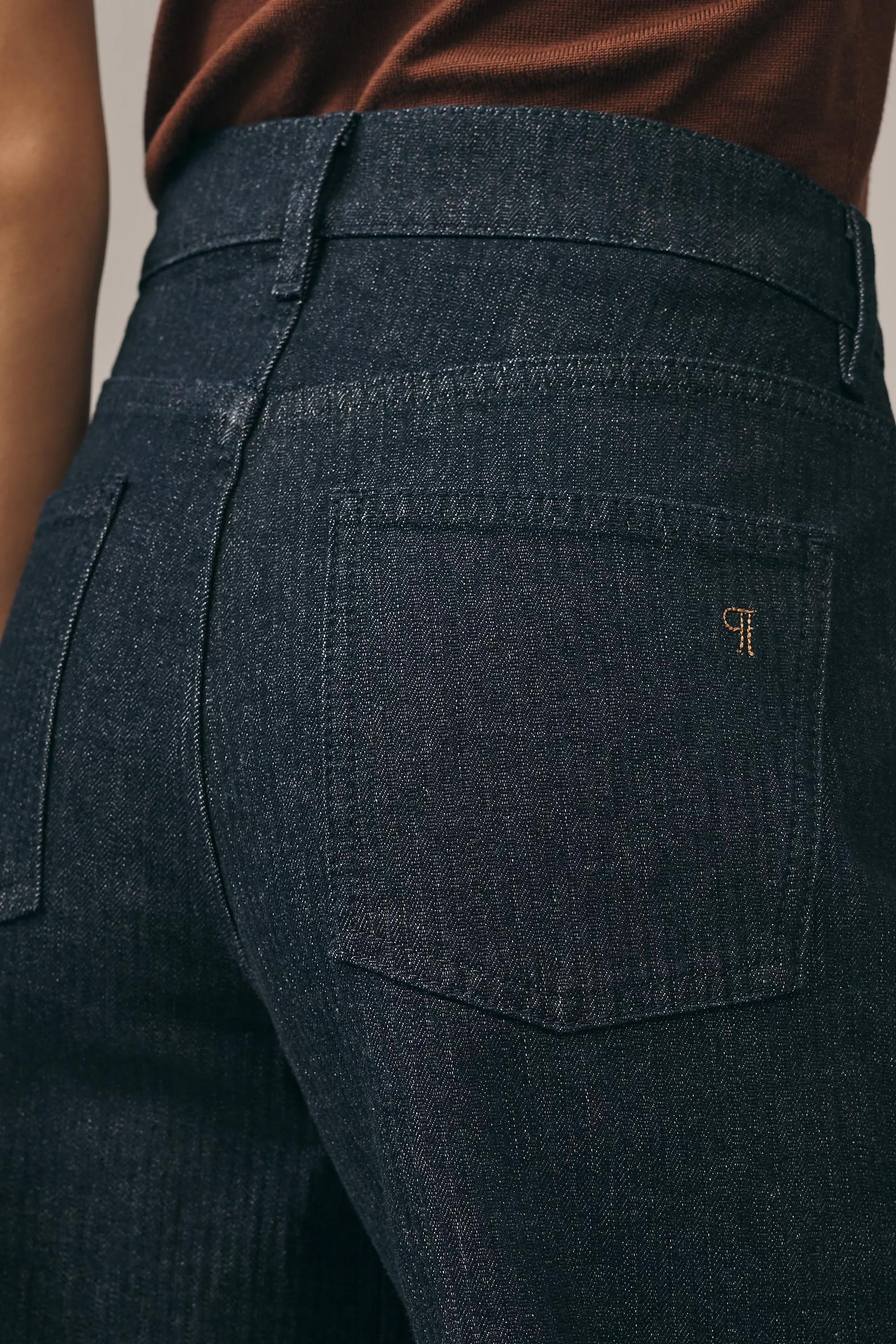 By Maeve High-Rise Wide-Leg Cuff Jeans, Navy, A501_0091, large image number 3