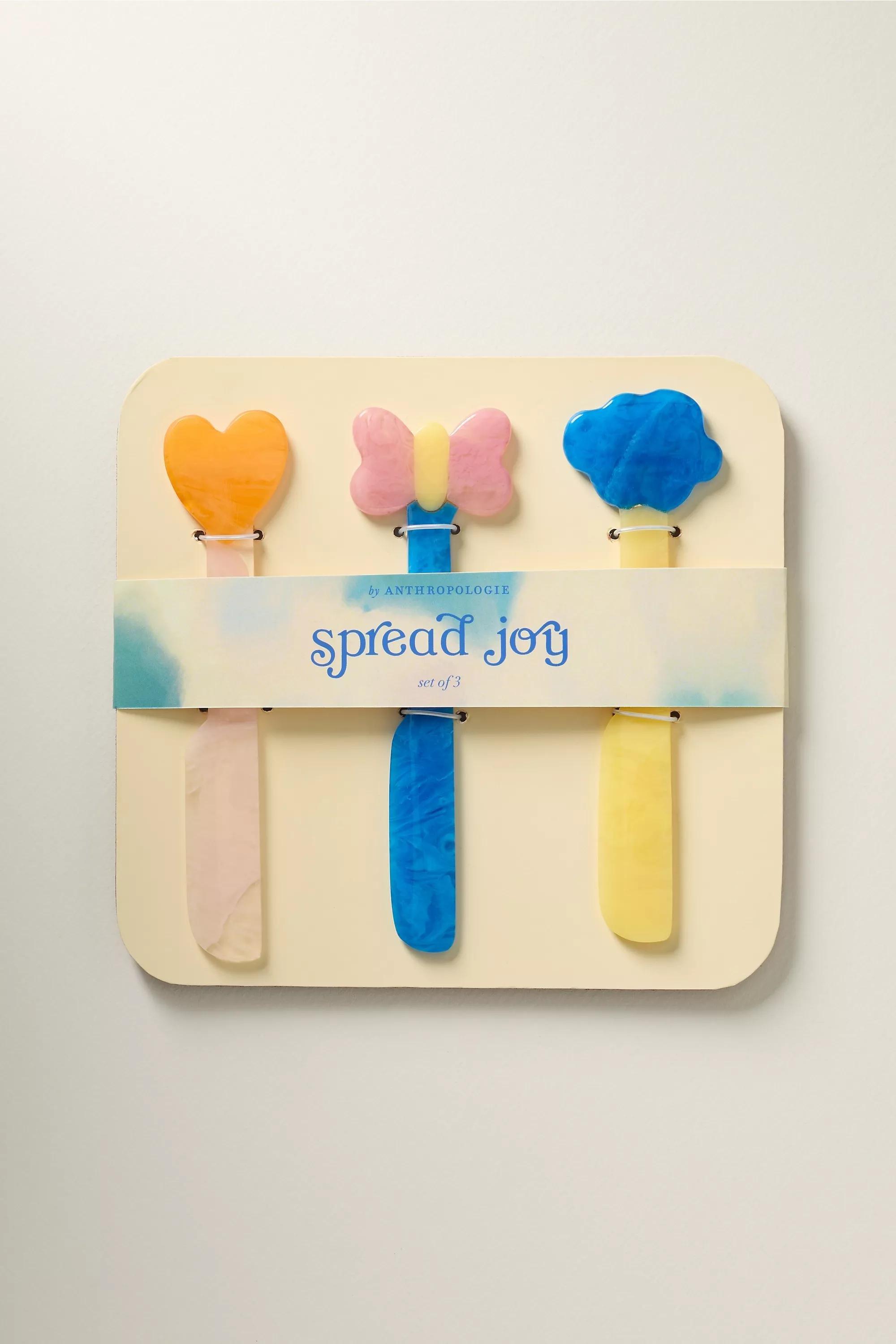 Lane Resin Cheese Knives, Set Of 3, Multicolour, A501_0000, medium