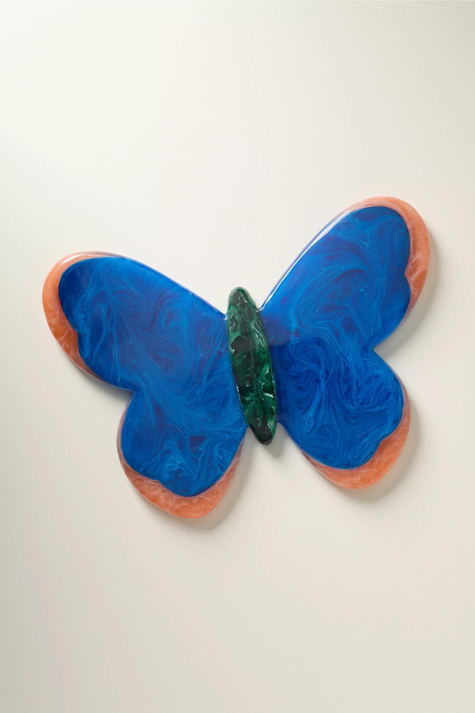 Lane Resin Butterfly Cheeseboard, Blue, A501_0040, large image number 0
