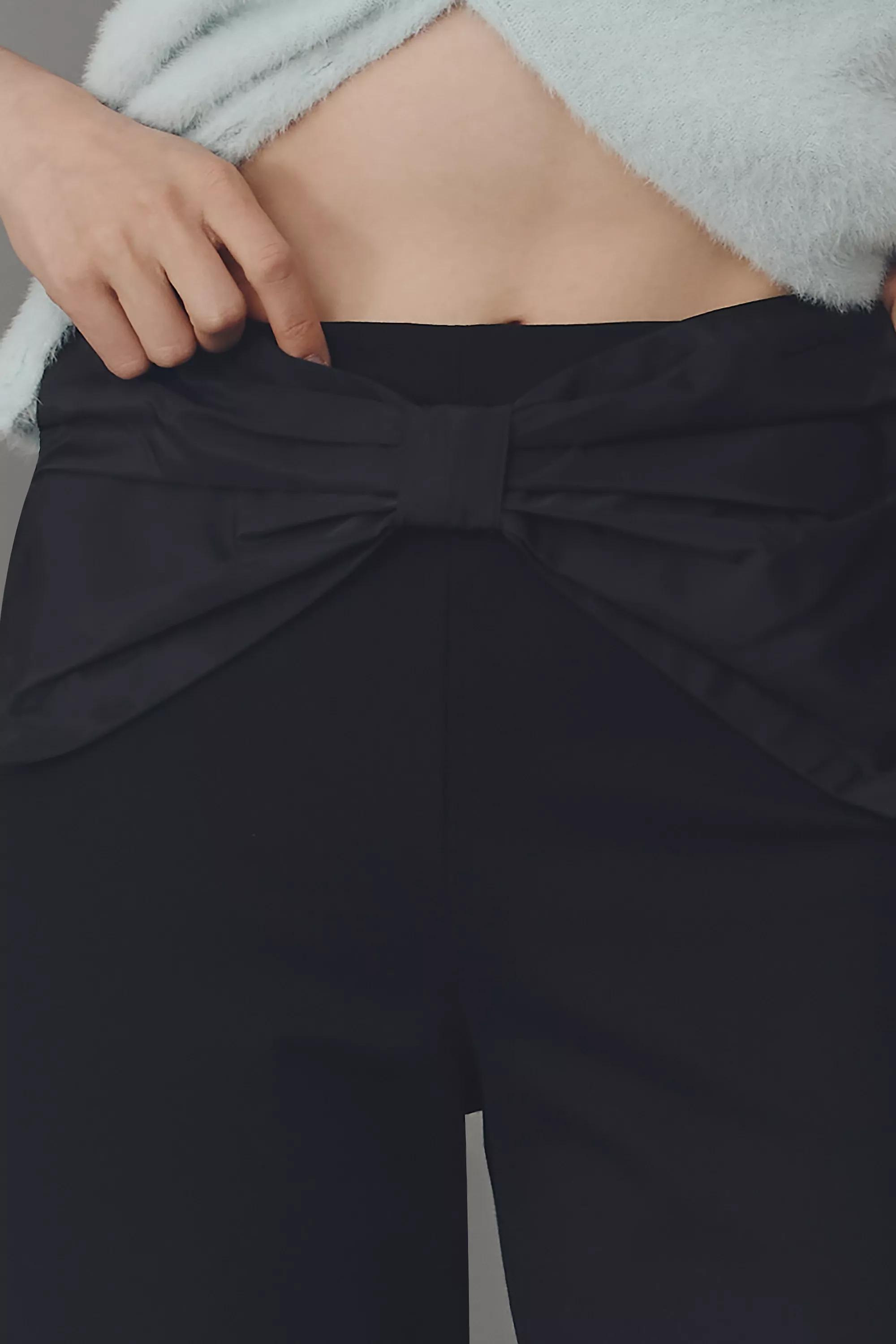 By Maeve The Colette Crop Bow-Waist Pants, Black, A501_0001, large image number 1