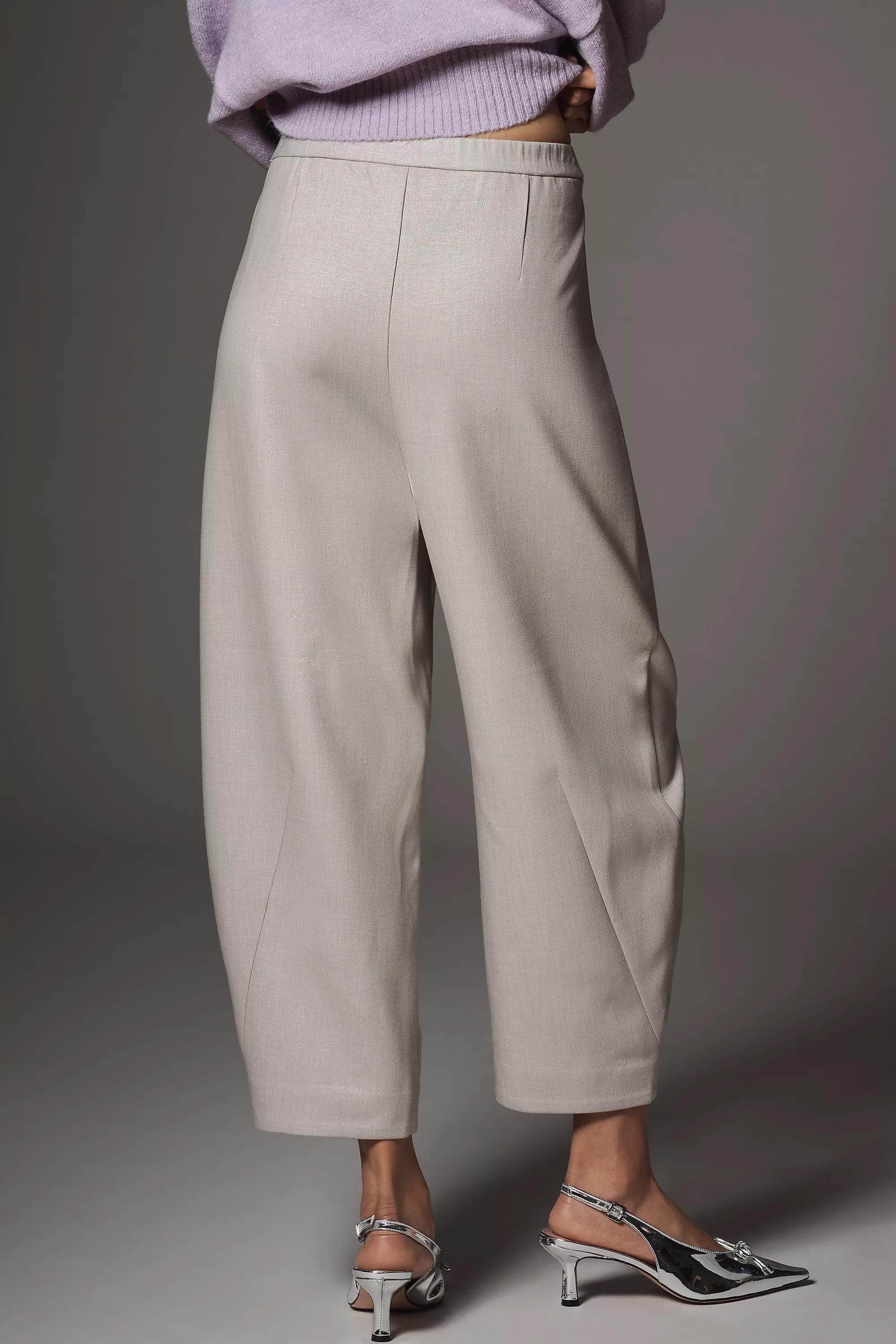 SILVER Maeve Sparkle Crop Barrel Pant, A501_0007, large image number 4