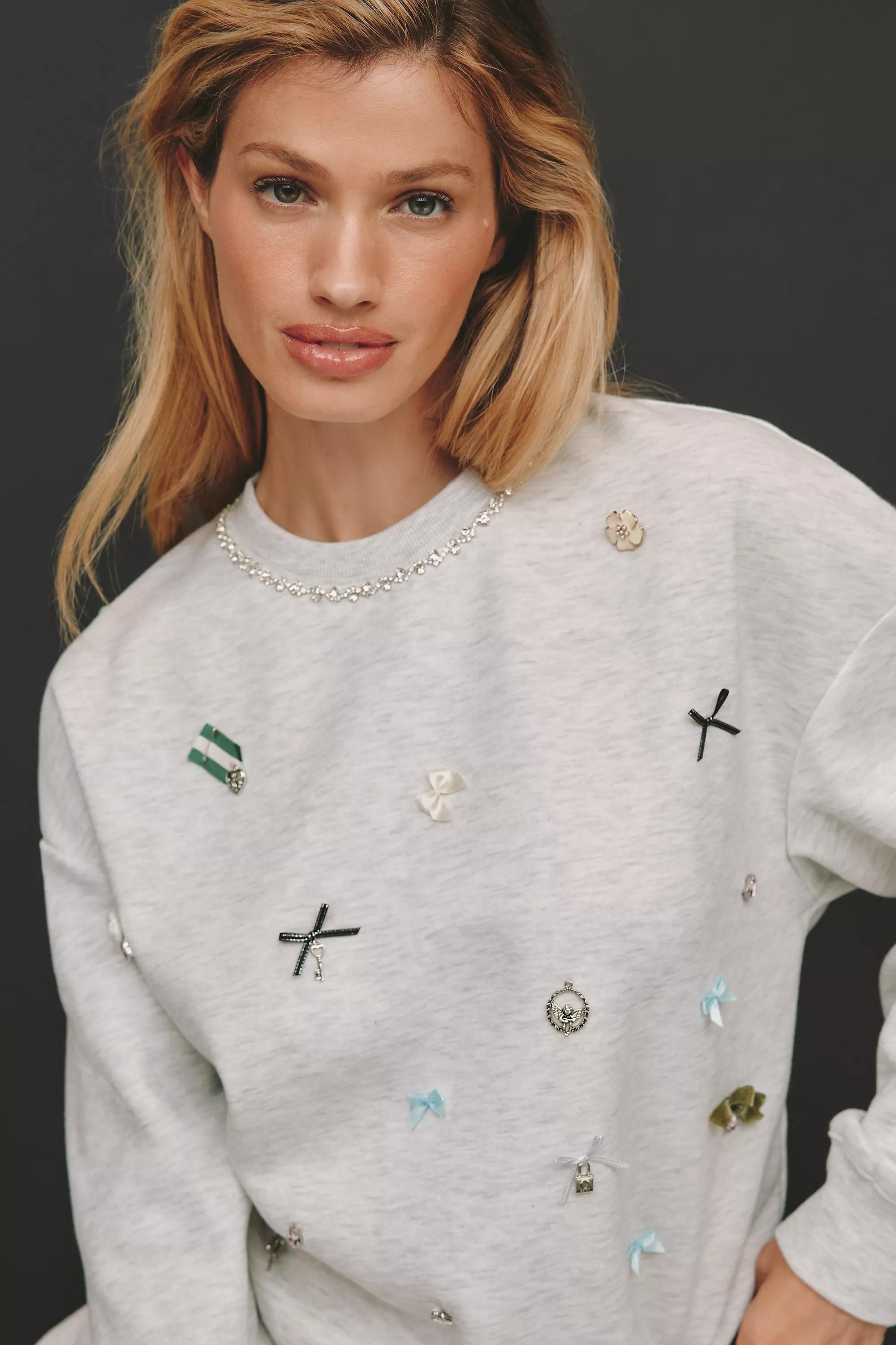 By Maeve Icon Sweatshirt, Grey, A501_0500, large image number 2