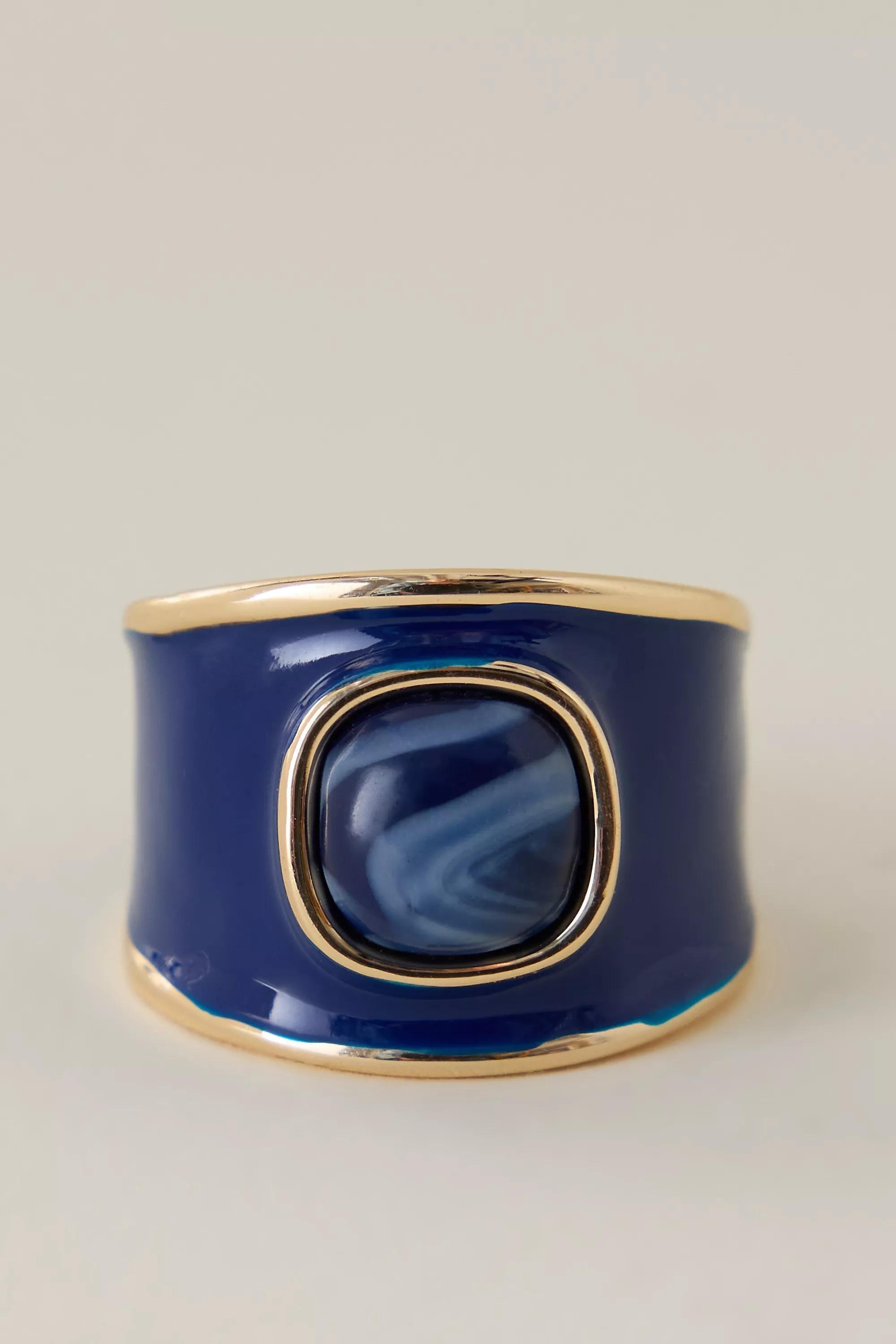 Coloured Stone Ring, Blue, A501_0040, large image number 2