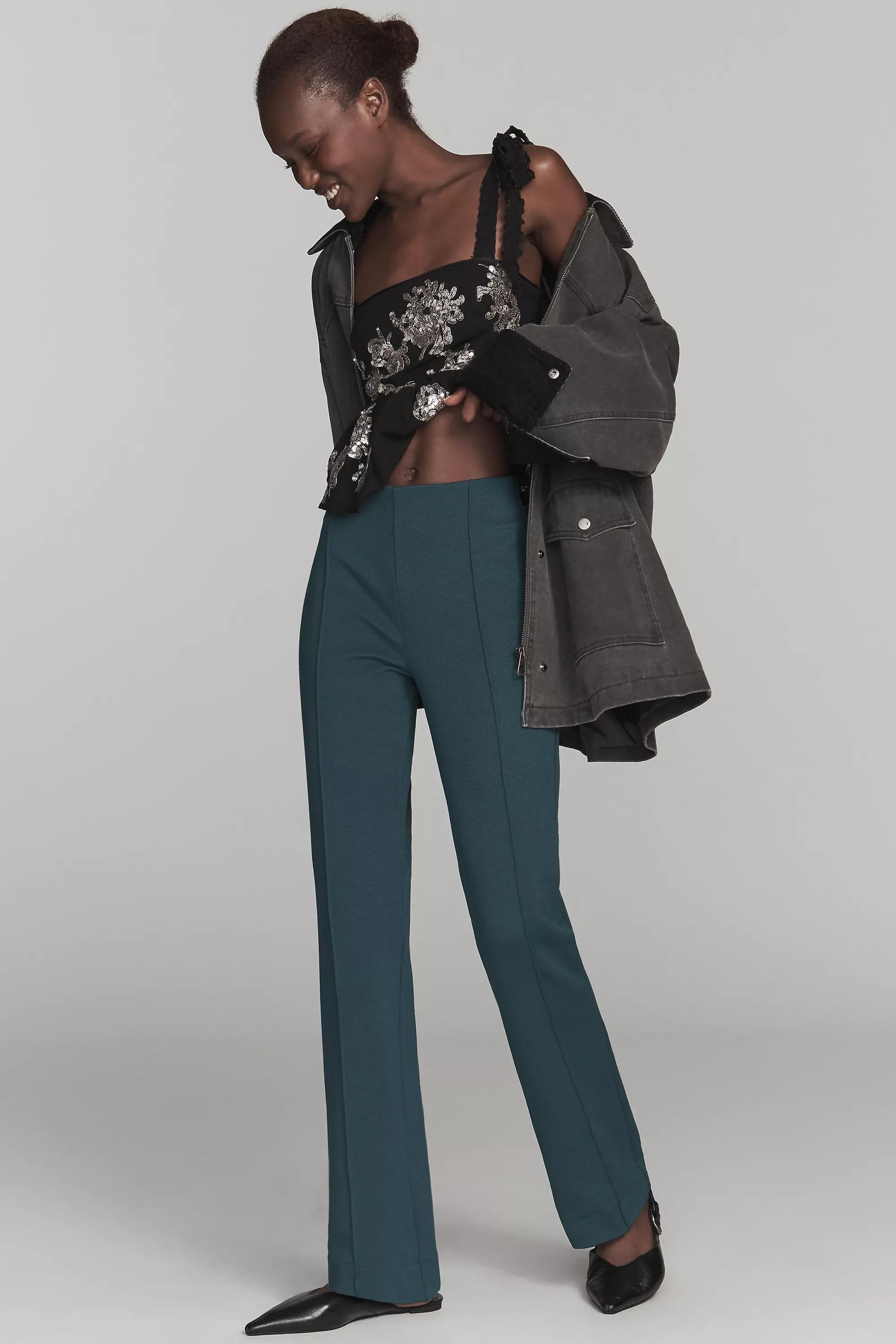 EVERGREEN The Poppy Kick-Flare Full-Length Pull-On Trousers by Maeve, A501_0355, large image number 0