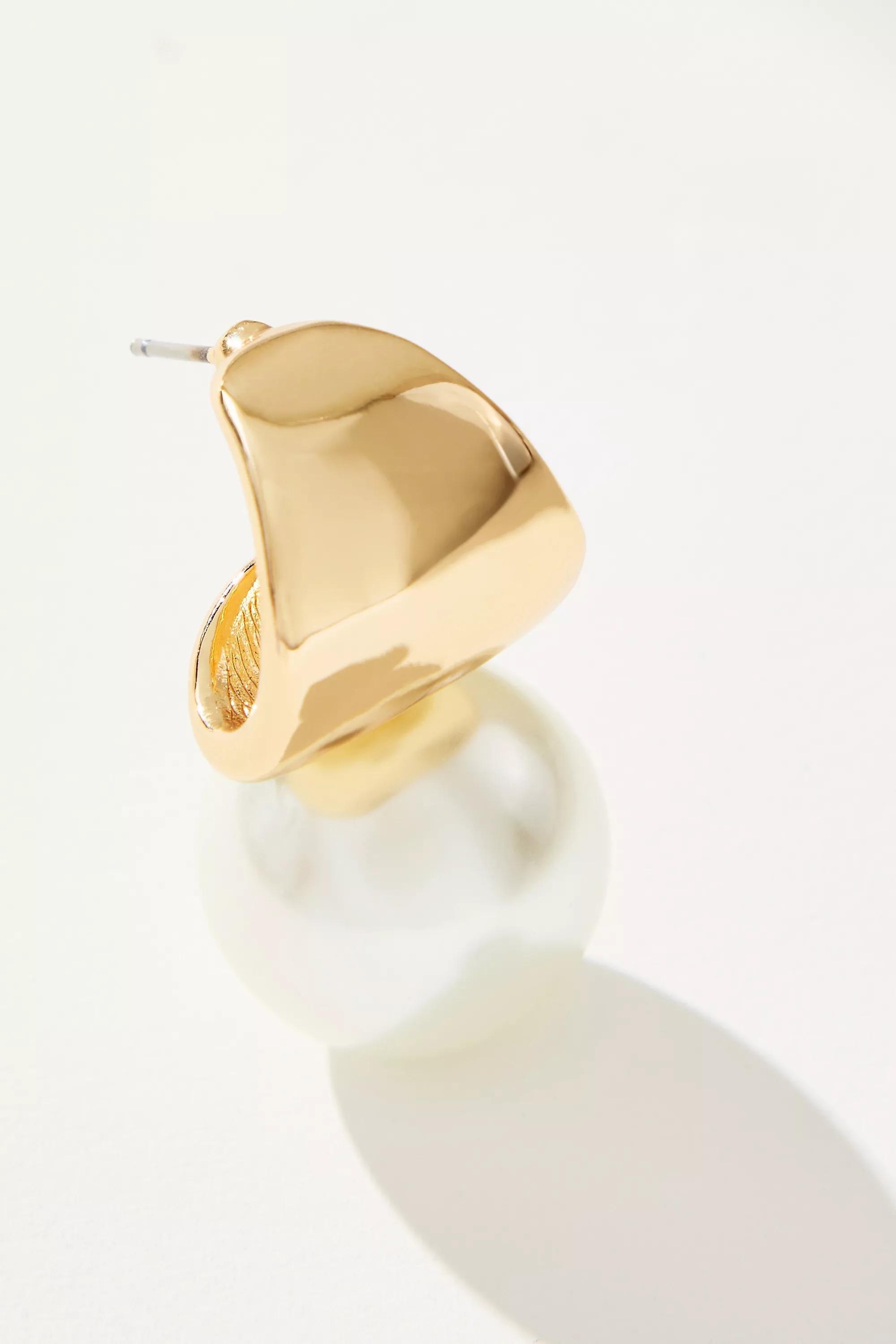 Pearl Drop Post Earrings, A501_0017, large image number 1