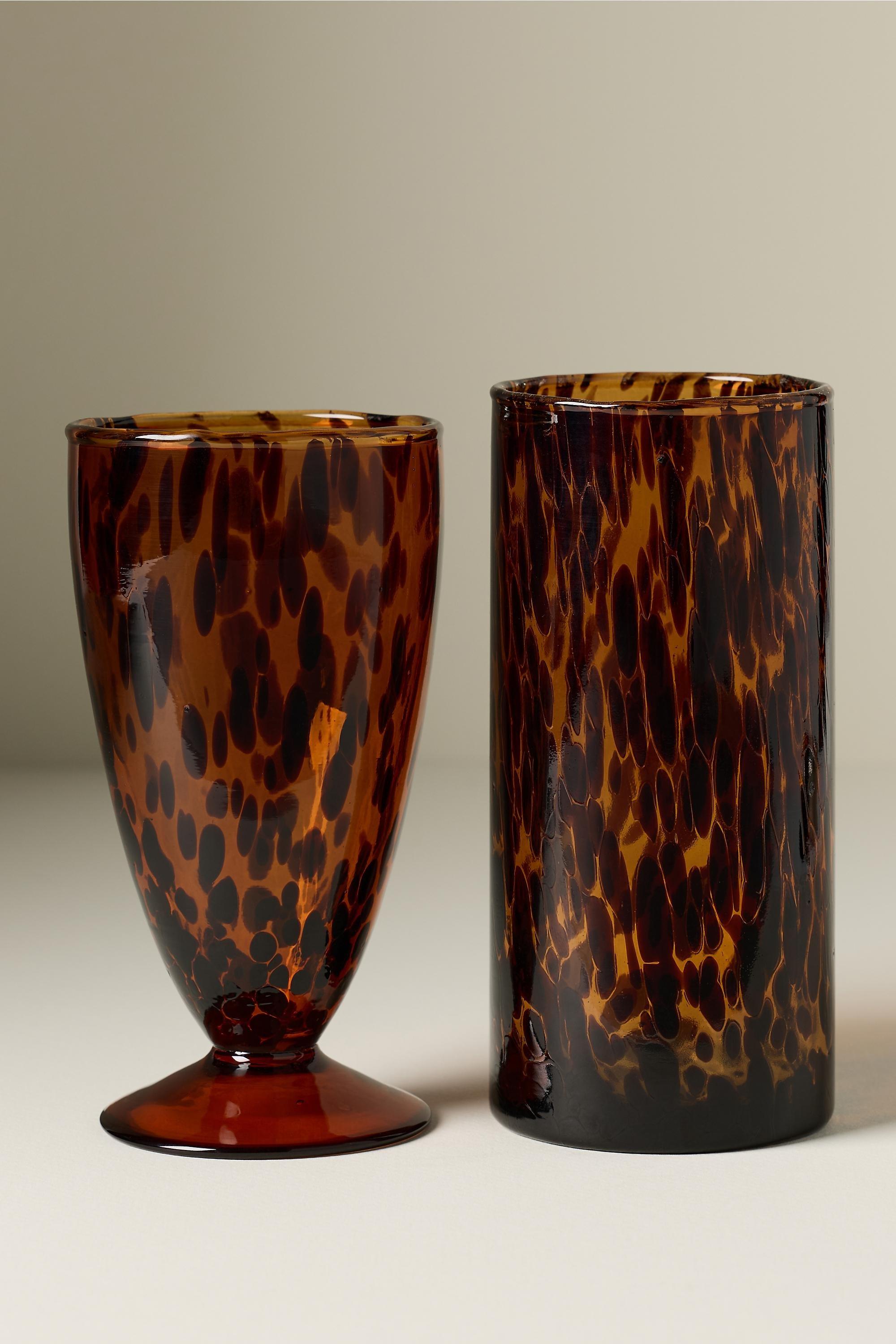 Gia Tortoise Goblet, Brown, Brown, large image number 2